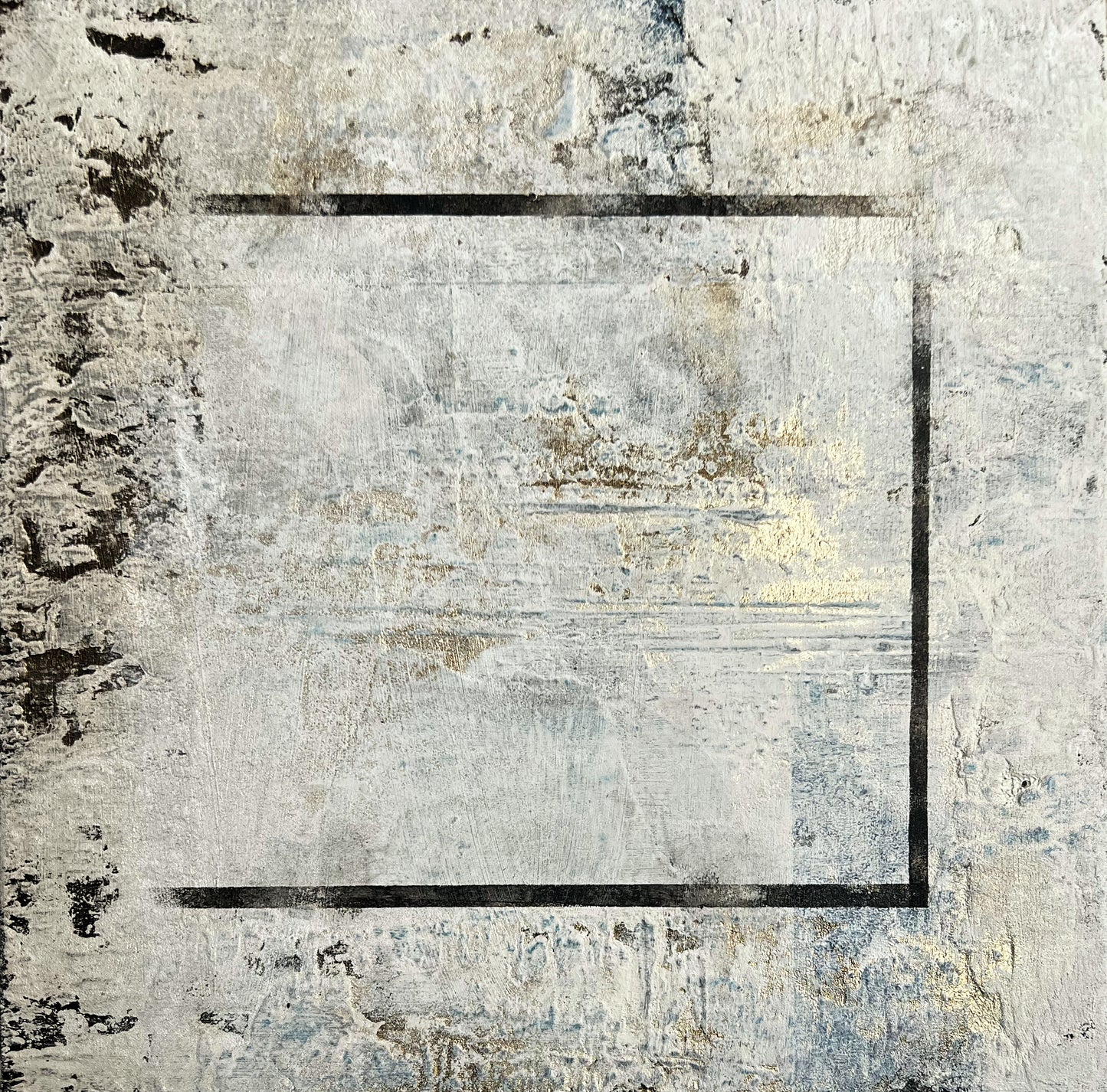 Silent Geometry | Original Textured Abstract Art | Sergio Aranda