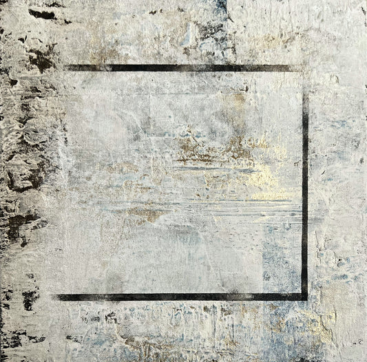 Silent Geometry | Original Textured Abstract Art | Sergio Aranda