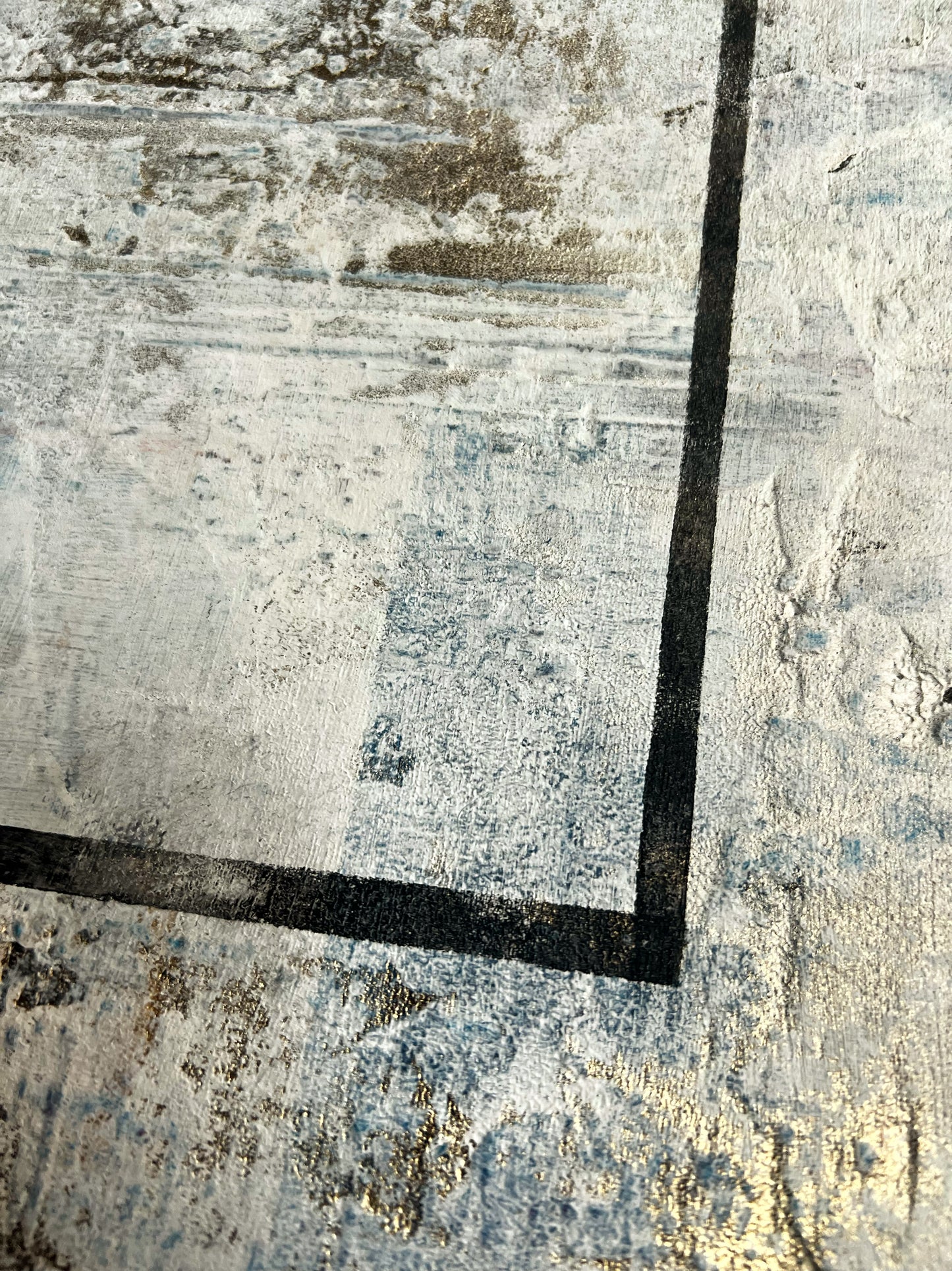 Silent Geometry | Original Textured Abstract Art | Sergio Aranda