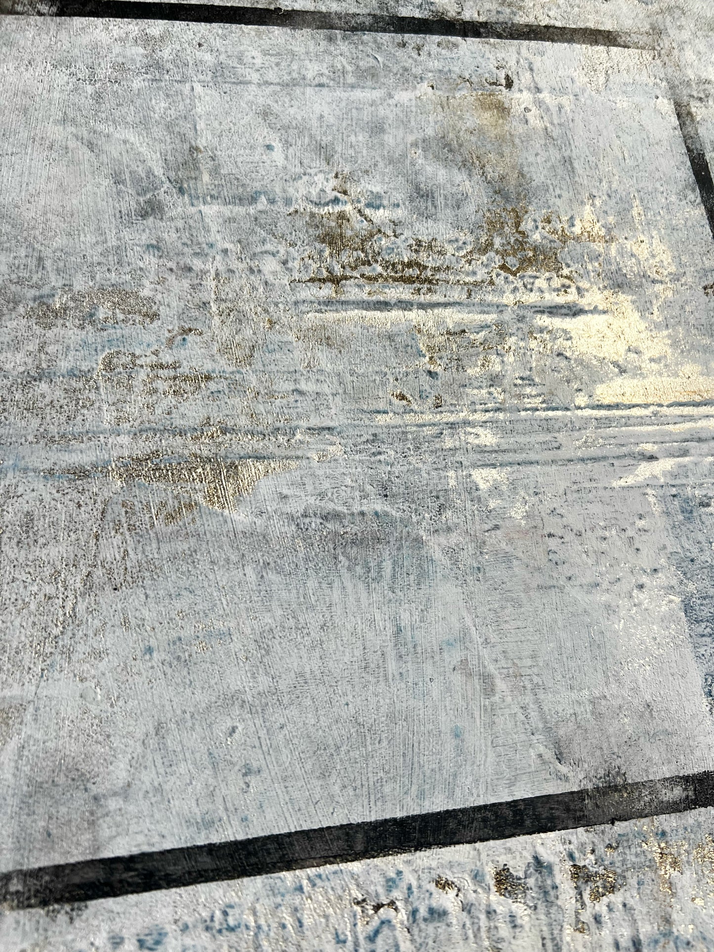 Silent Geometry | Original Textured Abstract Art | Sergio Aranda