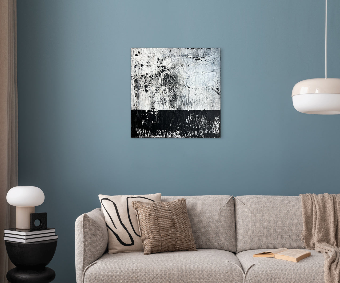 Raw Surface – Original Paper Collage Heavy Textured Painting | 20x20"