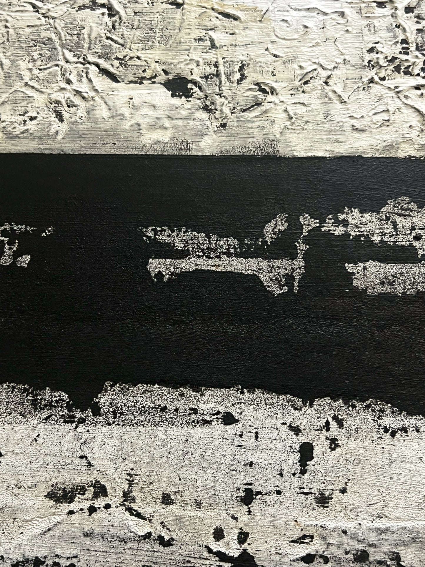 Erosion Protocol – Original Wabi-Sabi White Textured Painting | 20x20"