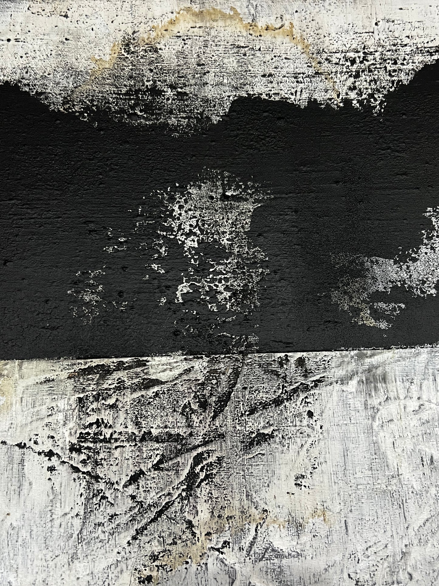The Patience of Stone – Original Earthy Minimalist Textured Painting | 20x20"