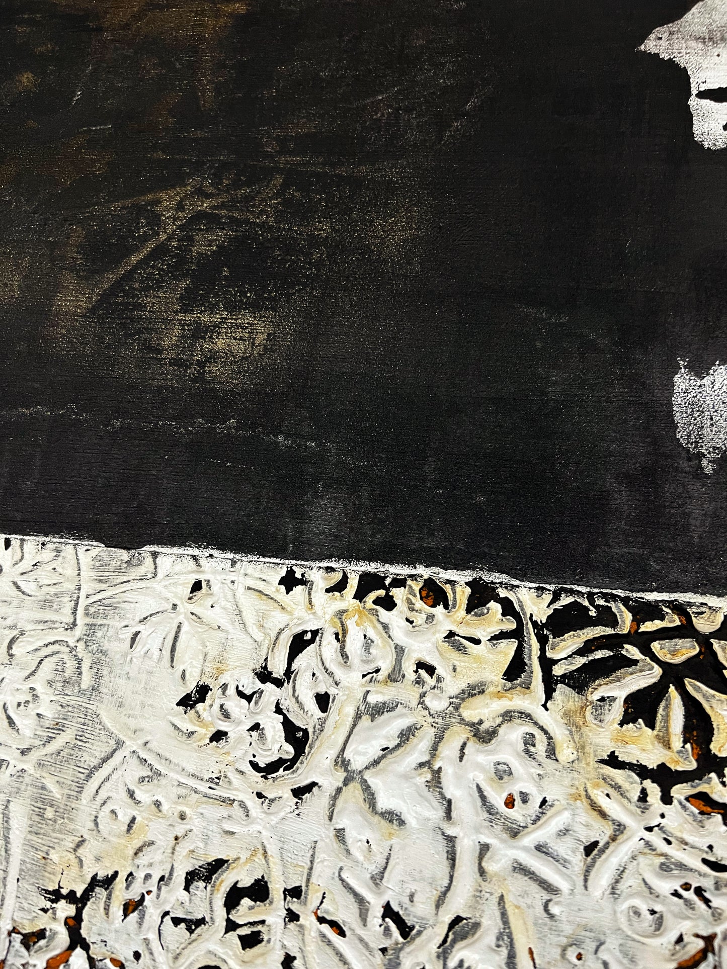 Palau – Original Architectural Wabi-Sabi Heavy Textured Painting | 20x20"