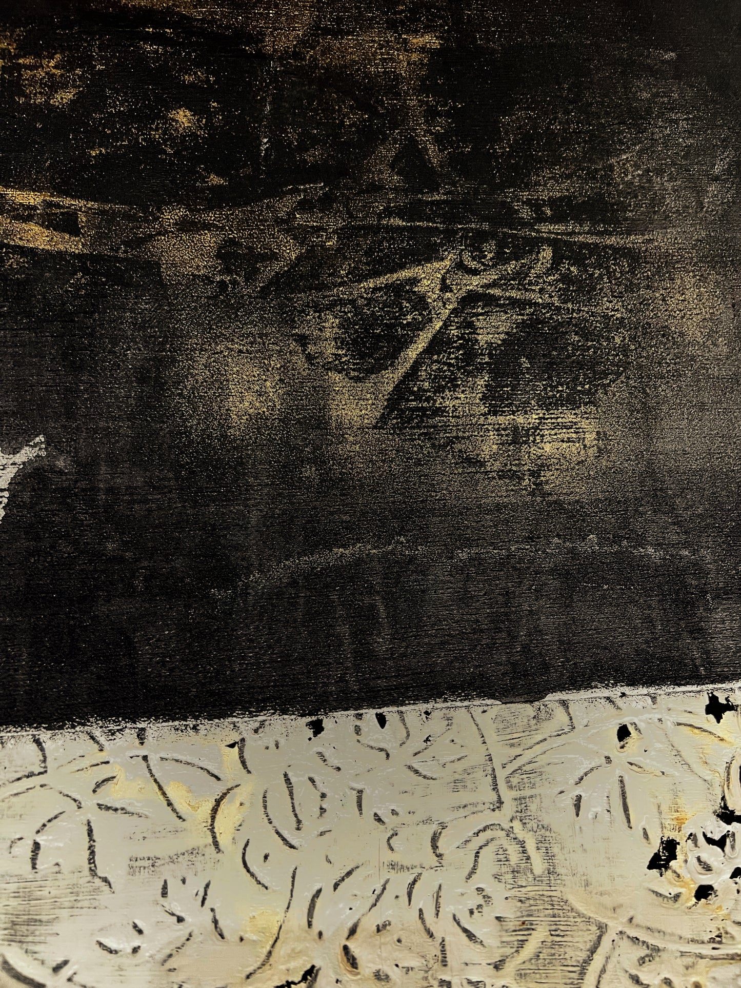 Palau – Original Architectural Wabi-Sabi Heavy Textured Painting | 20x20"