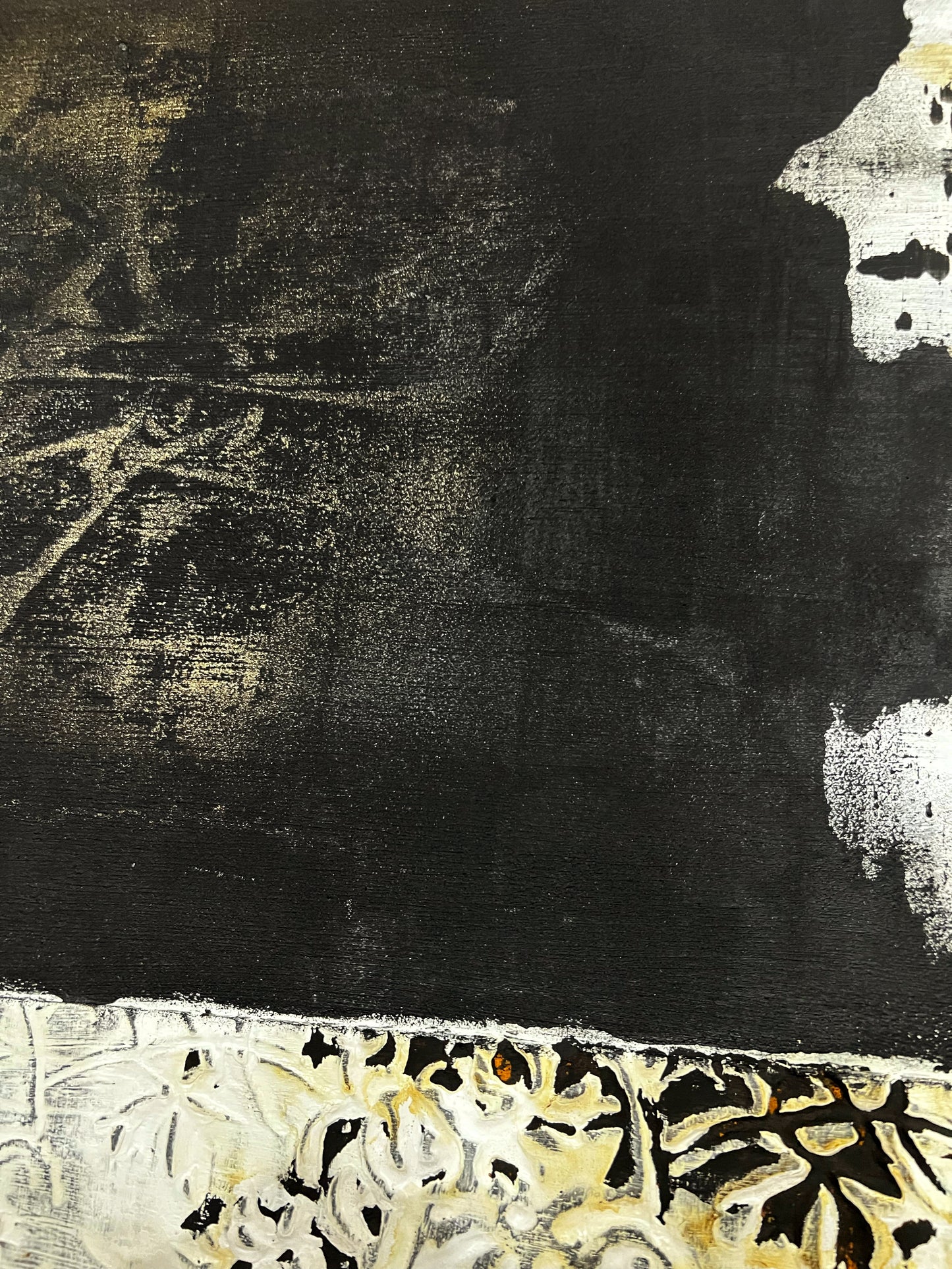 Palau – Original Architectural Wabi-Sabi Heavy Textured Painting | 20x20"