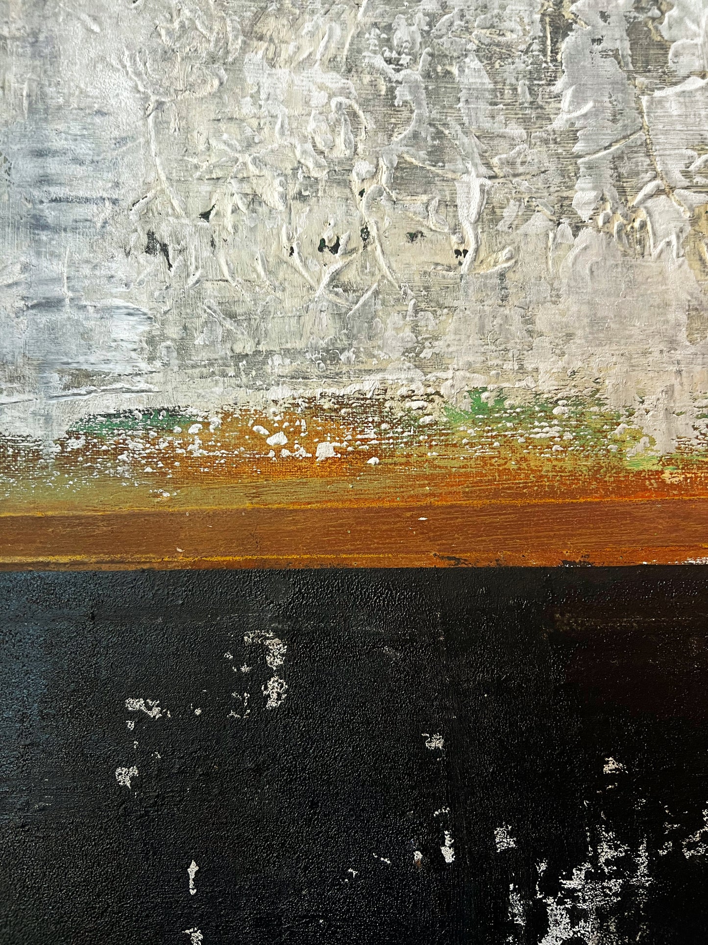 Memory in Patterns – Original Grid Minimalist Textured Painting | 20x20”