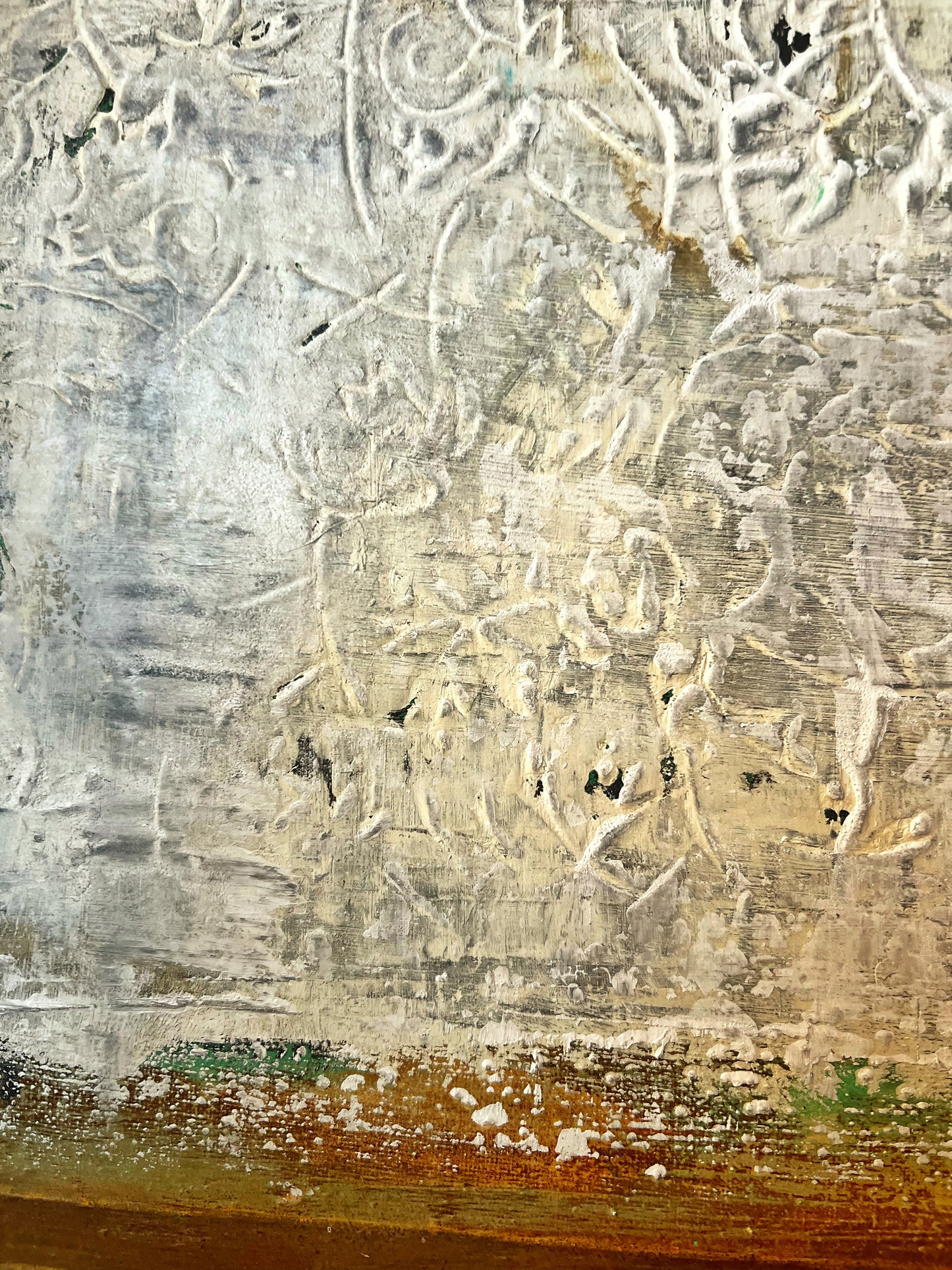 Memory in Patterns – Original Grid Minimalist Textured Painting | 20x20”