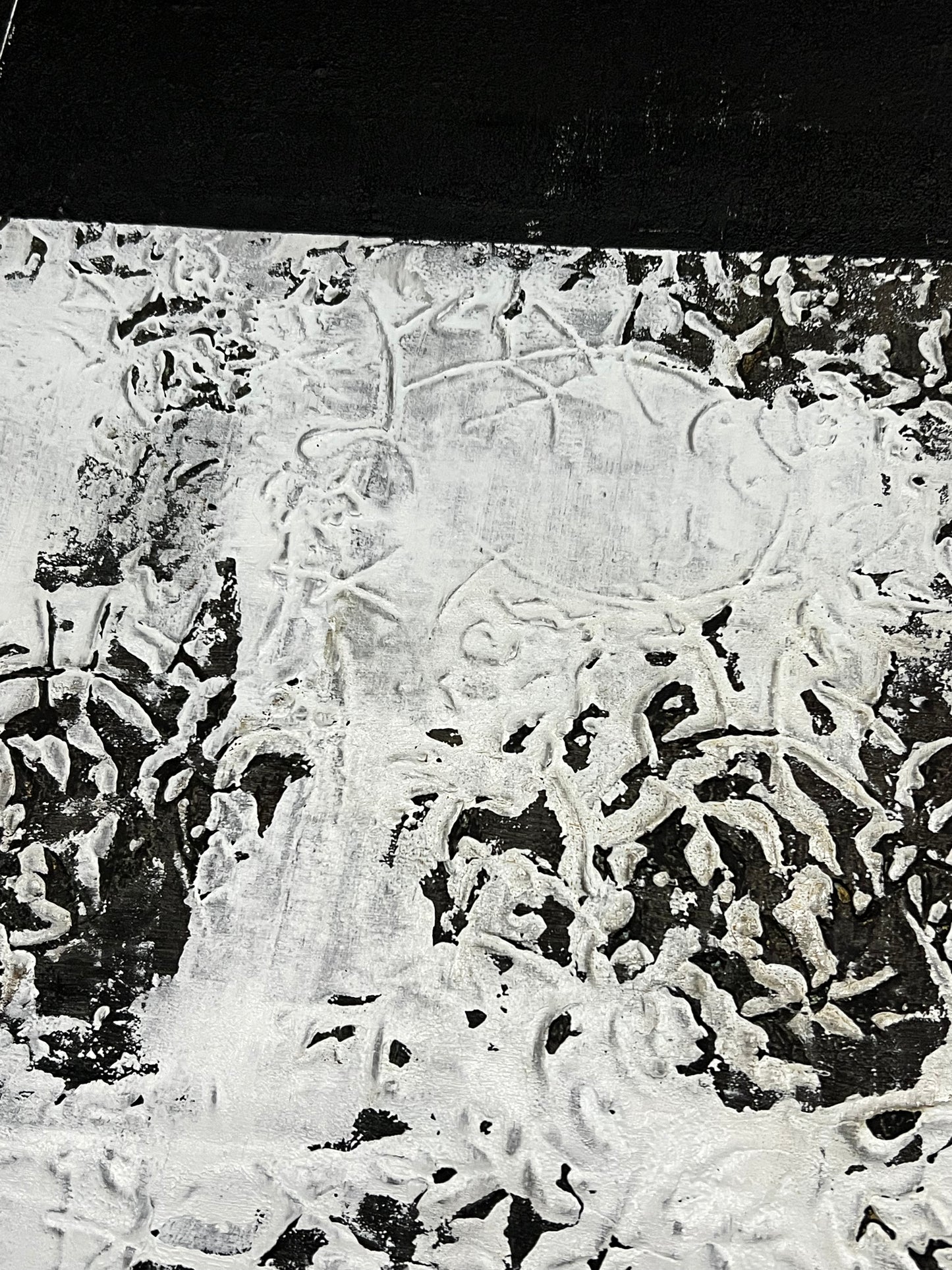 Relief of Absence – Original Wabi-Sabi Negative Space Painting | 20x20”