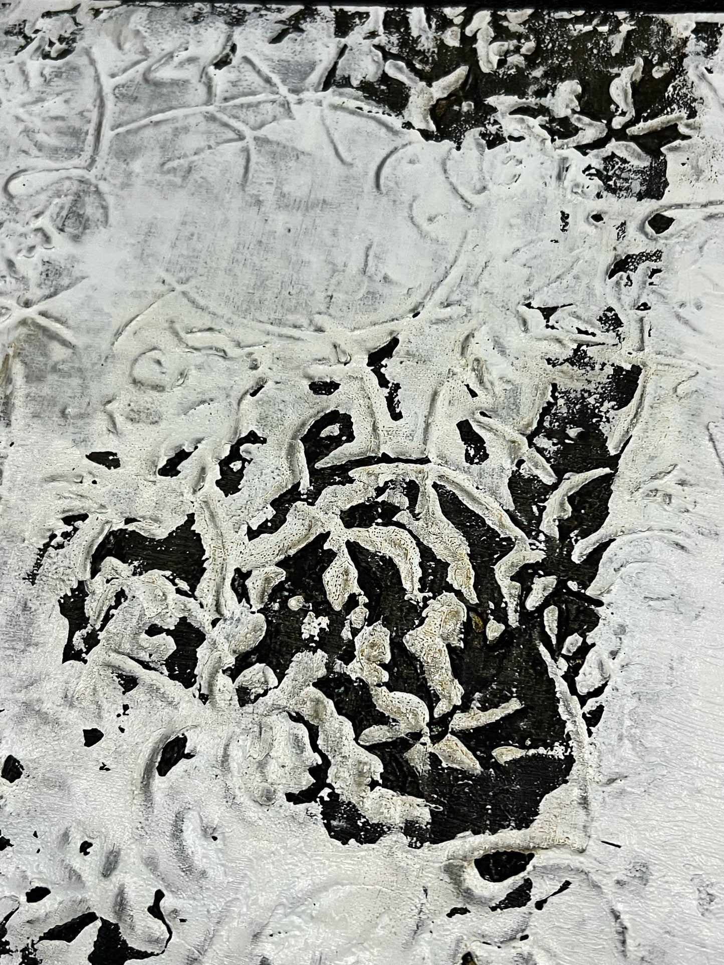 Relief of Absence – Original Wabi-Sabi Negative Space Painting | 20x20”