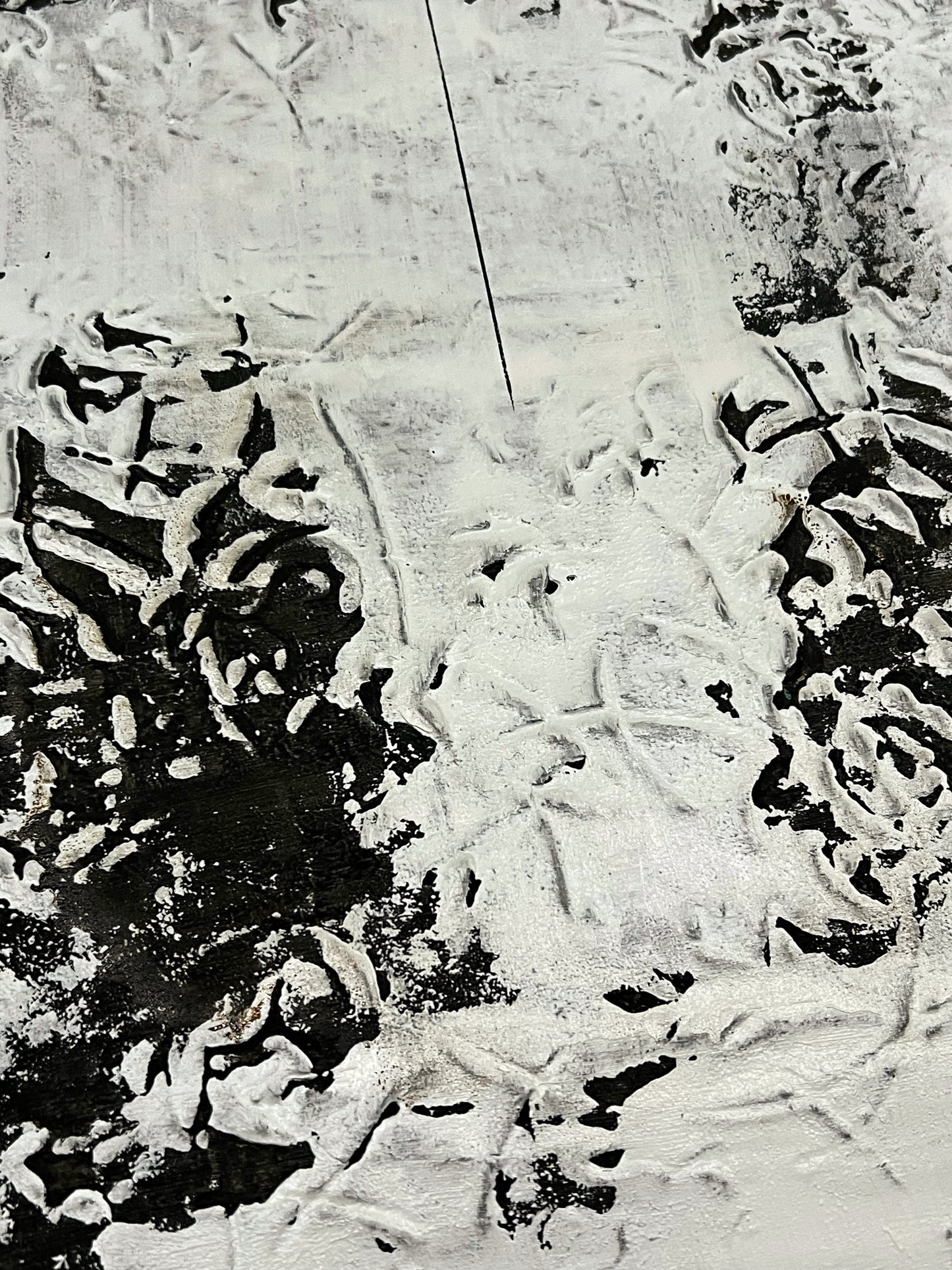 Relief of Absence – Original Wabi-Sabi Negative Space Painting | 20x20”