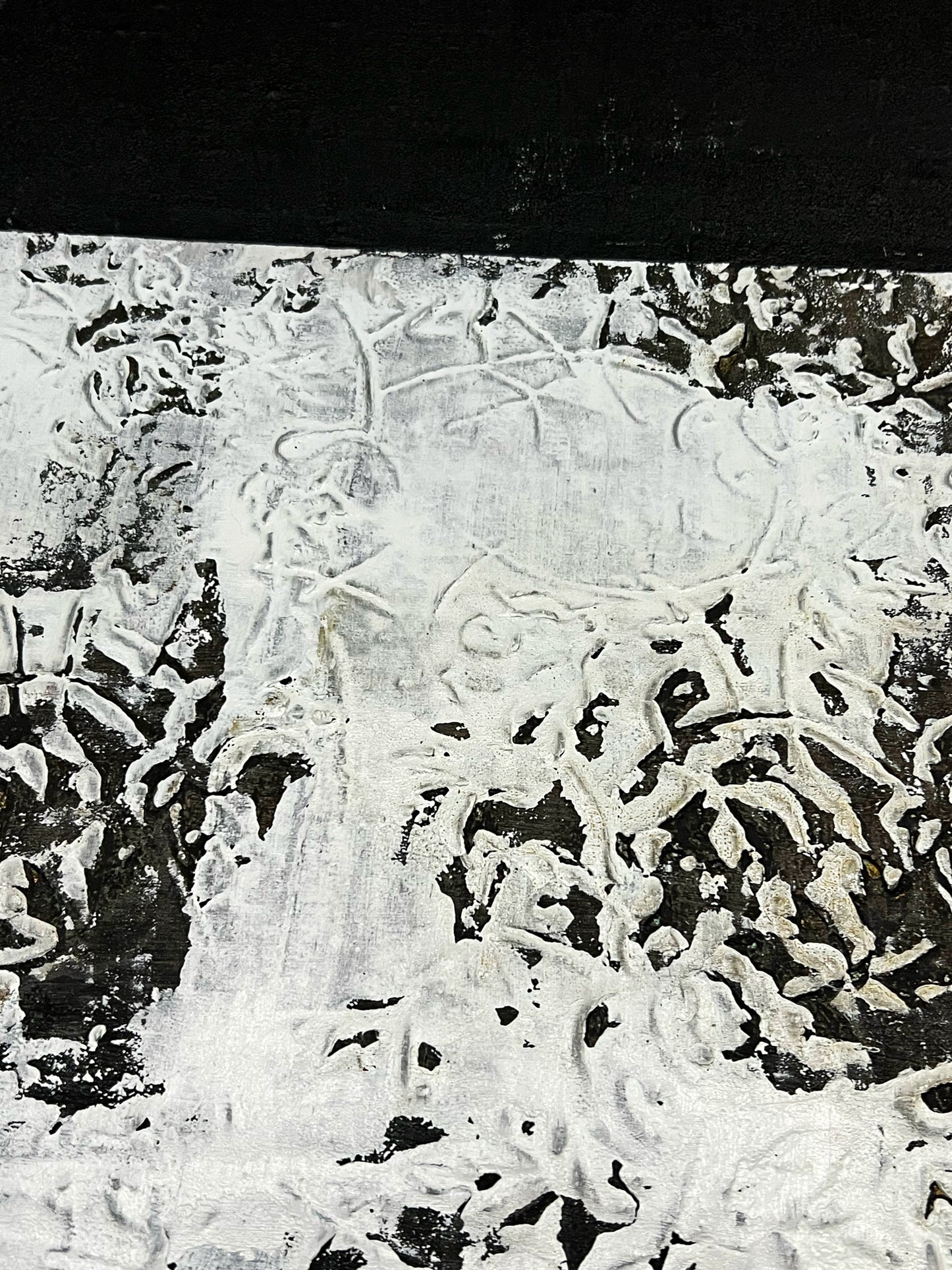 Relief of Absence – Original Wabi-Sabi Negative Space Painting | 20x20”