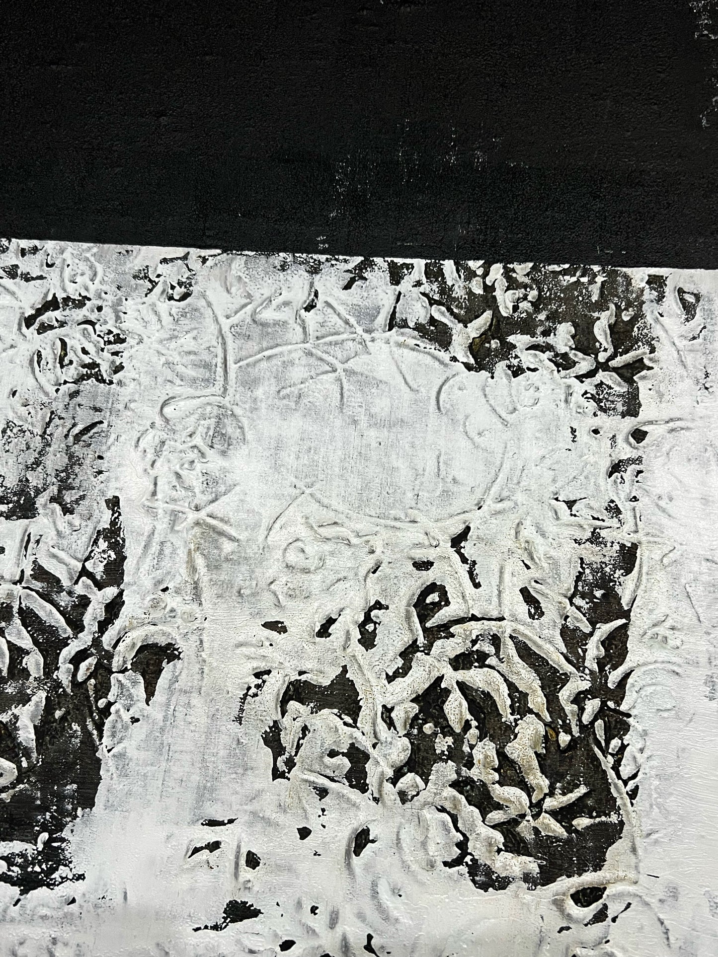 Relief of Absence – Original Wabi-Sabi Negative Space Painting | 20x20”