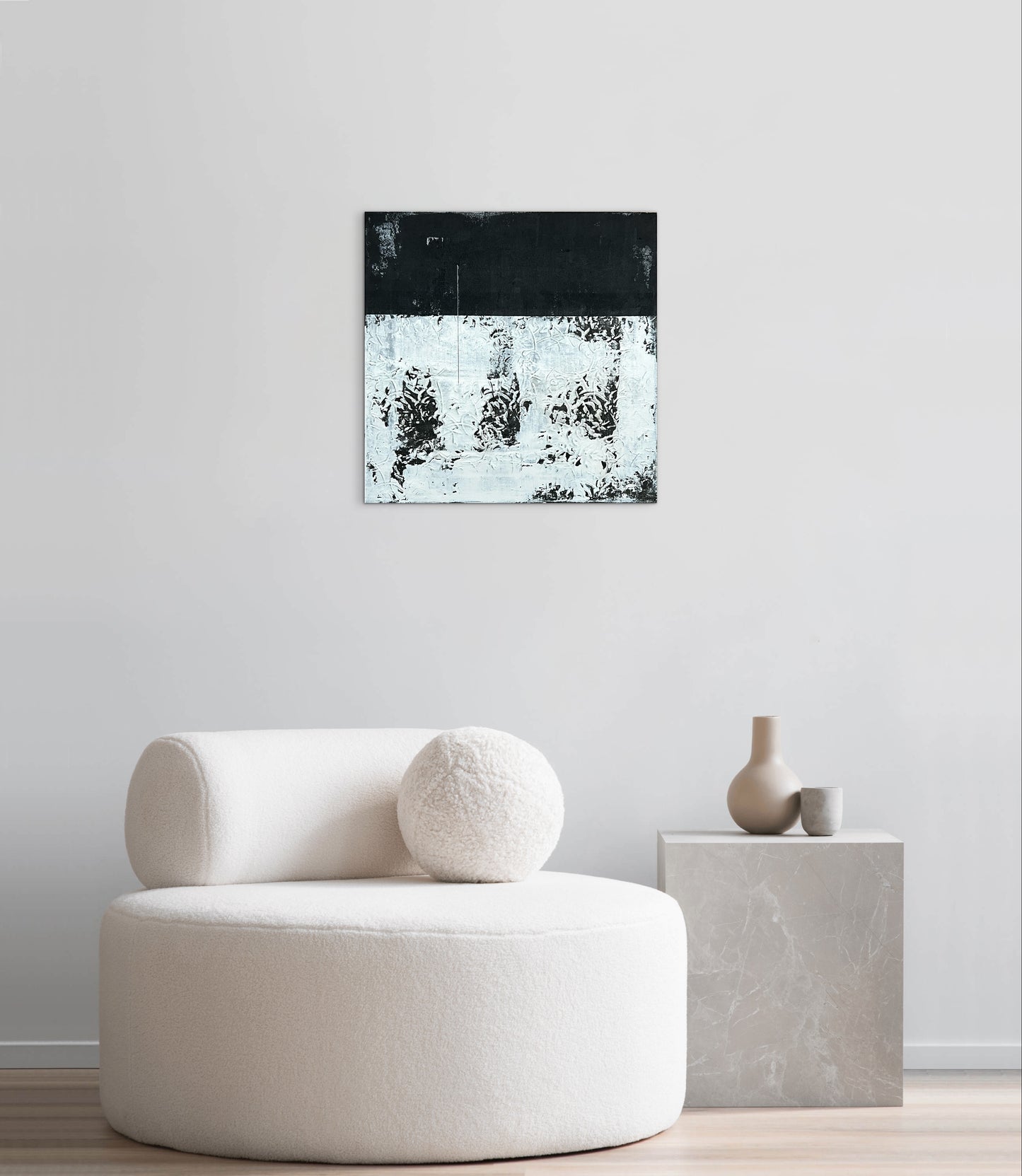 Relief of Absence – Original Wabi-Sabi Negative Space Painting | 20x20”