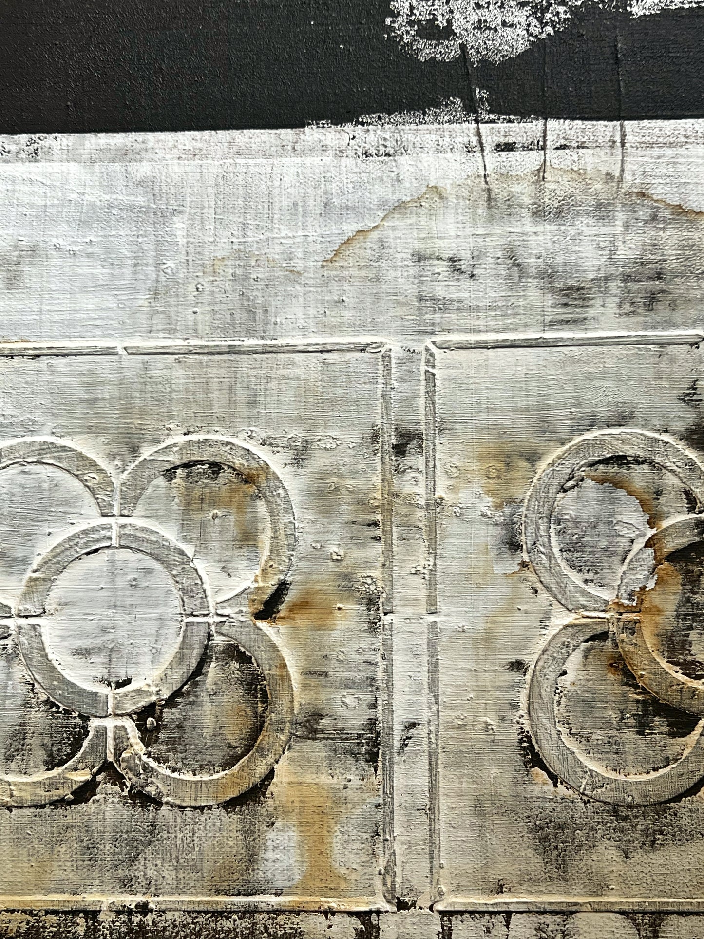 Campoamor – Original Barcelona Panot Urban Textured Painting | 16x16”