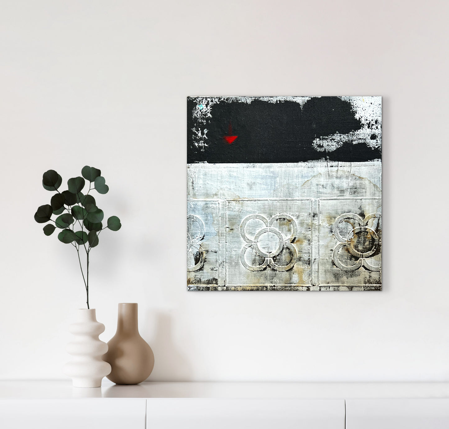 Campoamor – Original Barcelona Panot Urban Textured Painting | 16x16”