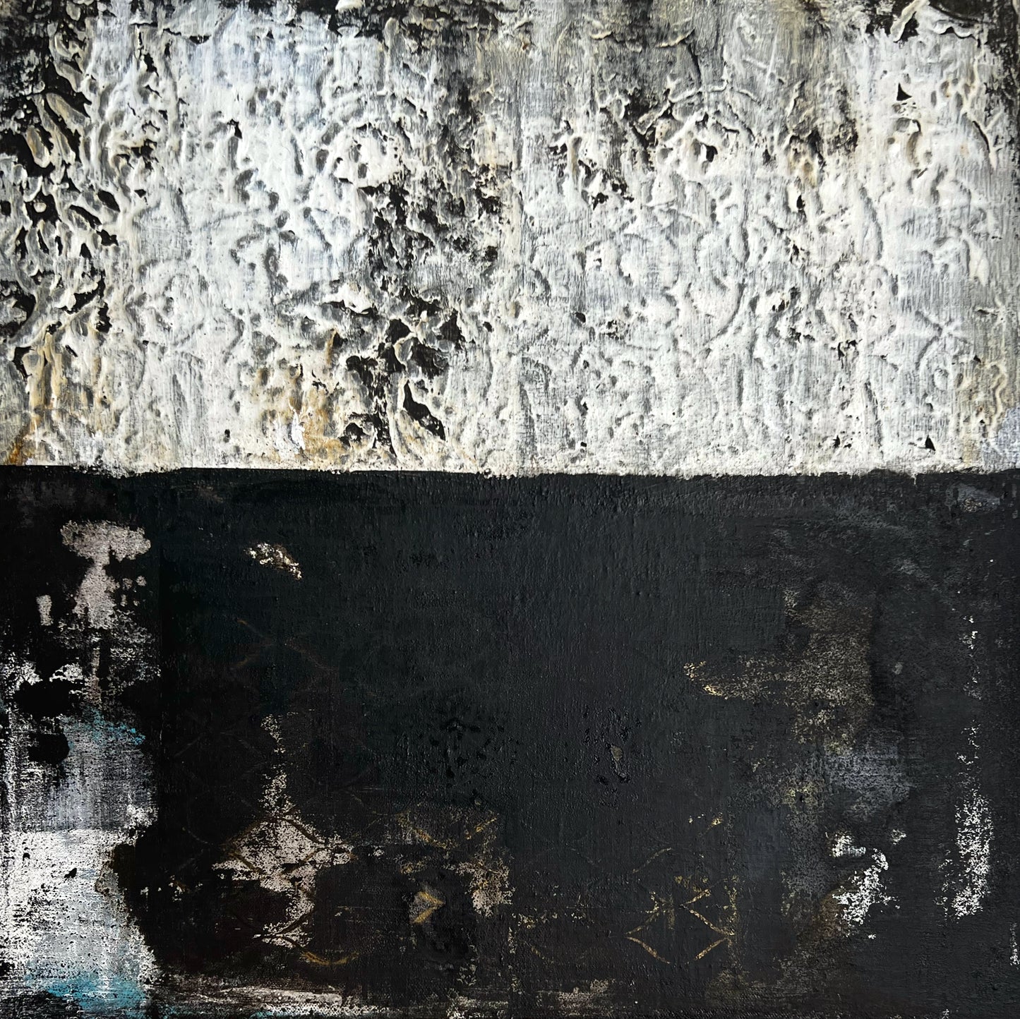 Alcázar – Original Architectural Wabi-Sabi Heavy Textured Painting | 20x20"