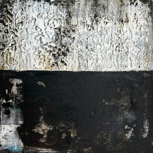 Alcázar – Original Architectural Wabi-Sabi Heavy Textured Painting | 20x20"
