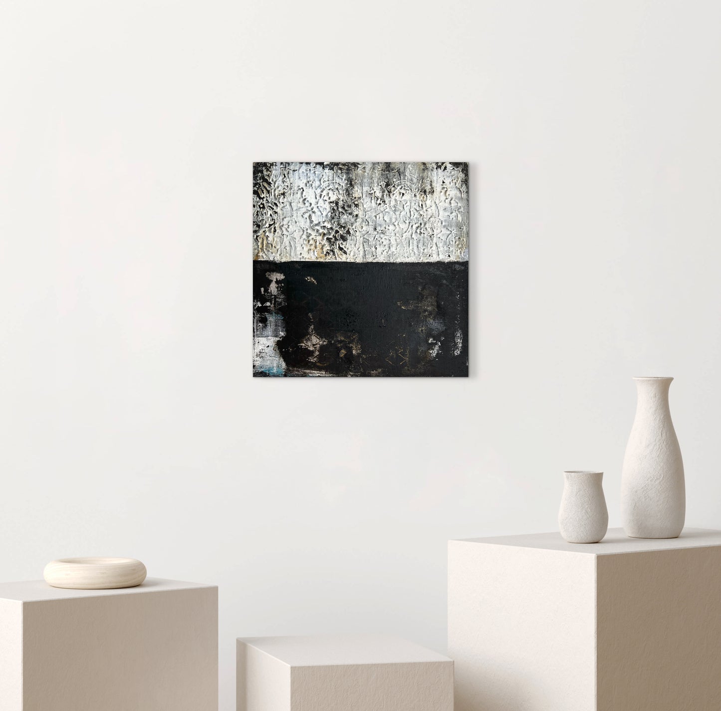 Alcázar – Original Architectural Wabi-Sabi Heavy Textured Painting | 20x20"