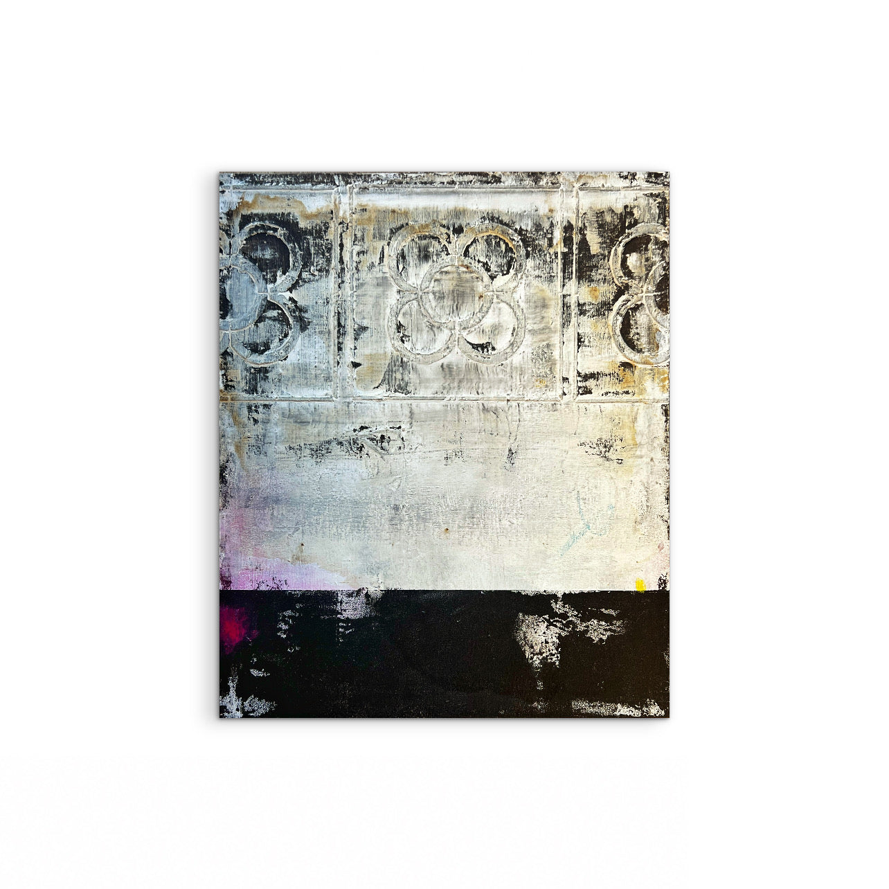 Eixample – Original Barcelona Geometric Architectural Painting | 18x15" Deep Profile
