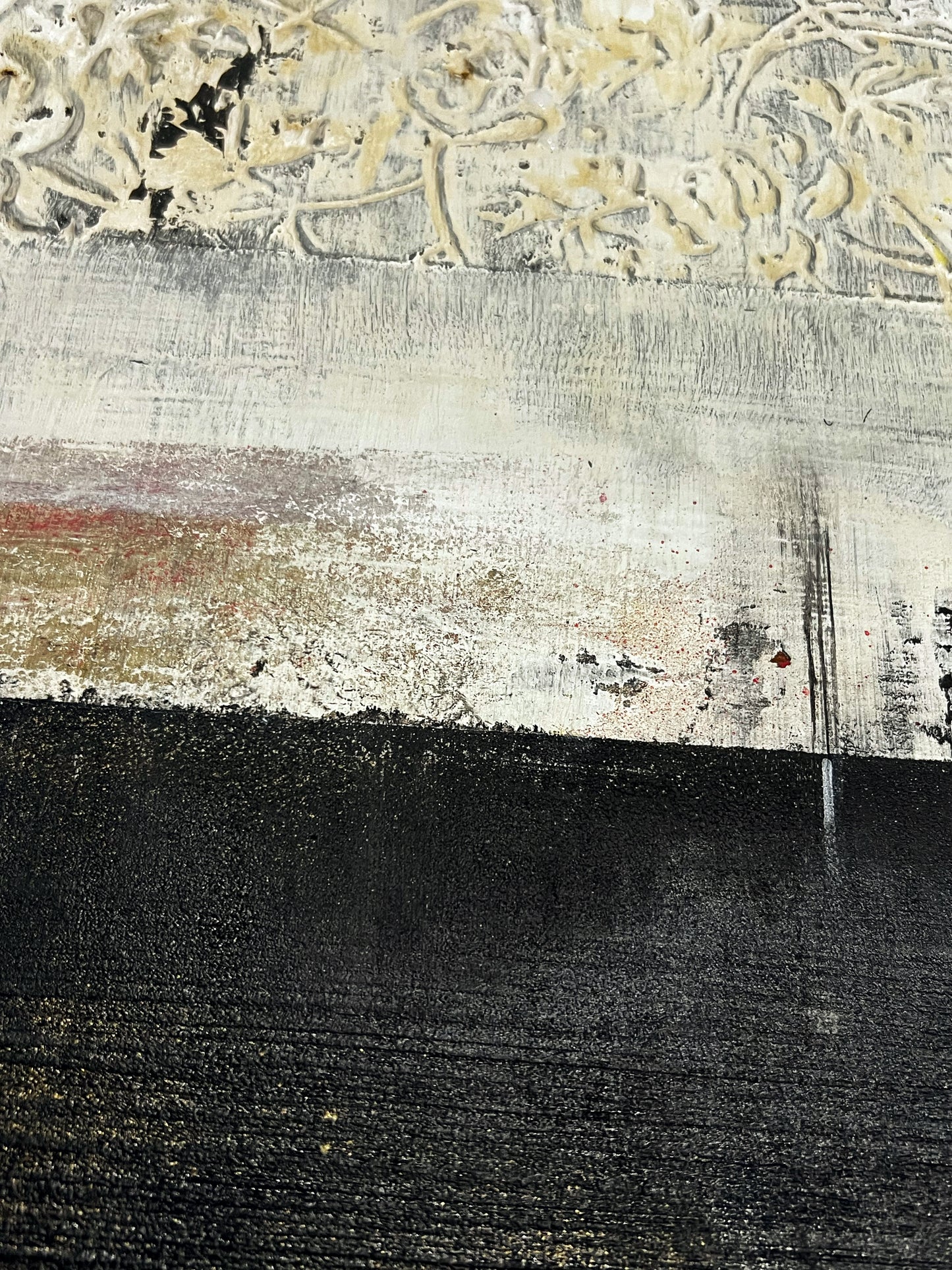Strata of Silence – Original Wabi-Sabi Layers Textured Painting | 16x16"