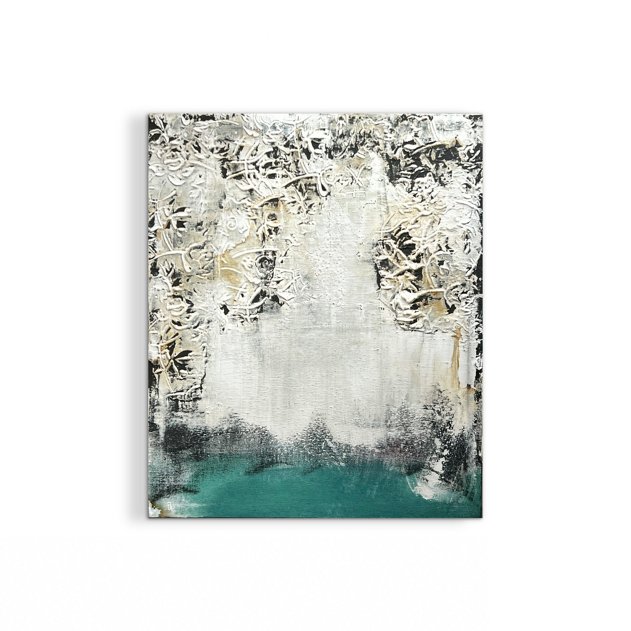 Empire Reduced to Pattern – Original Geometric Architectural Painting | 18x15" Deep Profile