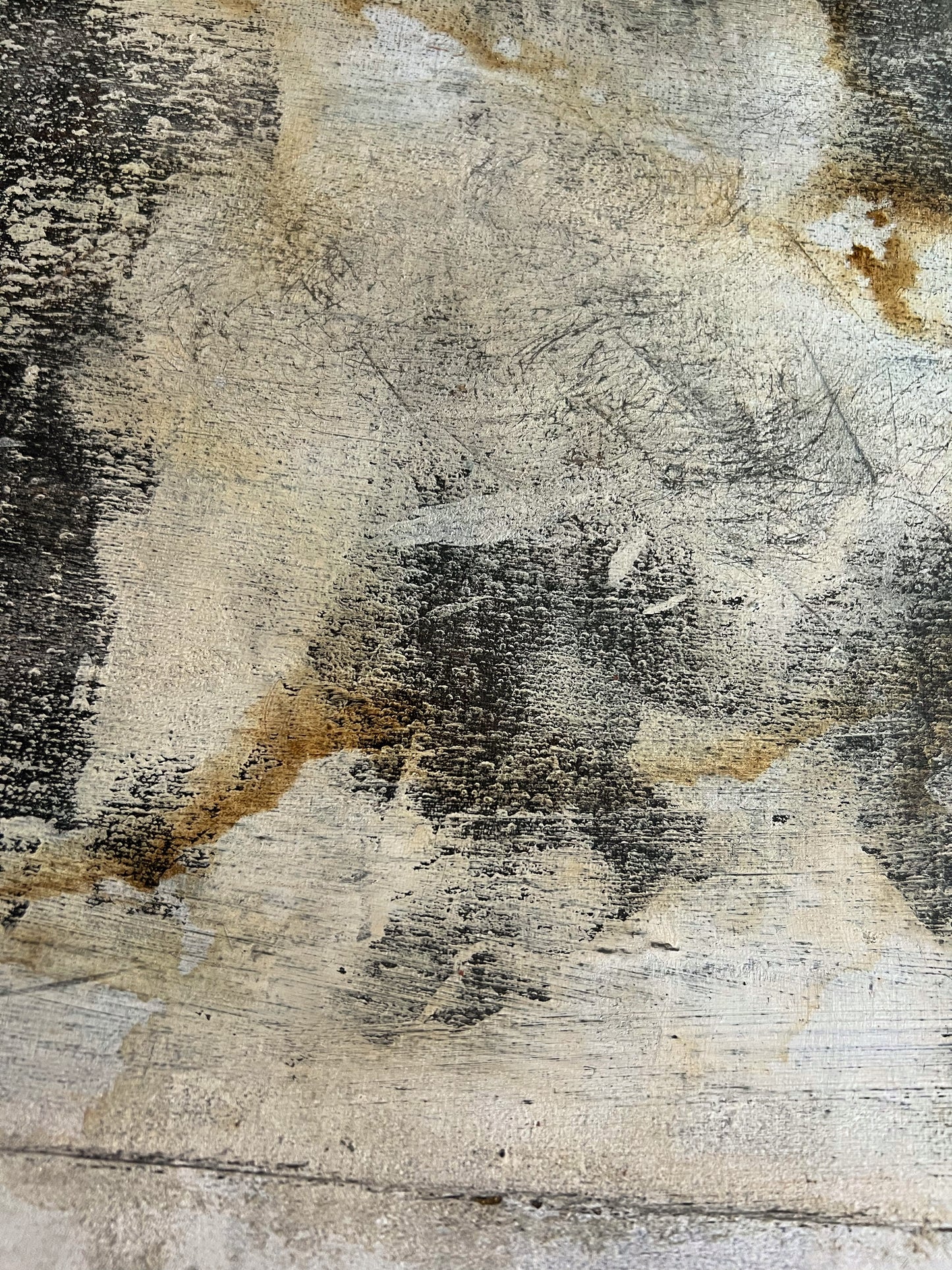 In Transition – Original Architectural White Heavy Textured Painting | 18x15" Deep Profile