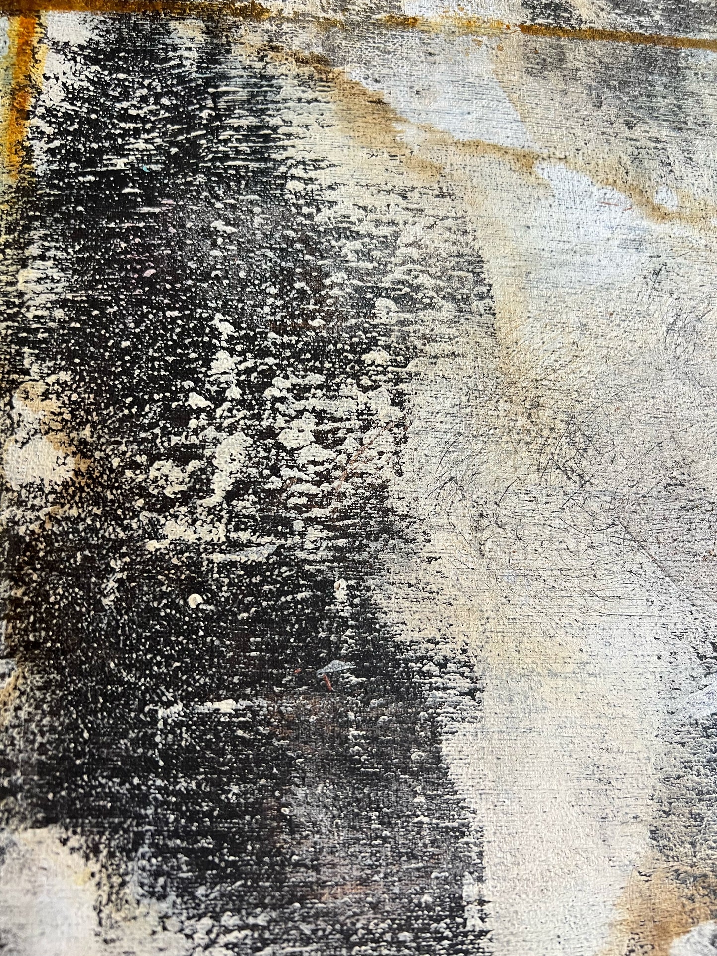 In Transition – Original Architectural White Heavy Textured Painting | 18x15" Deep Profile