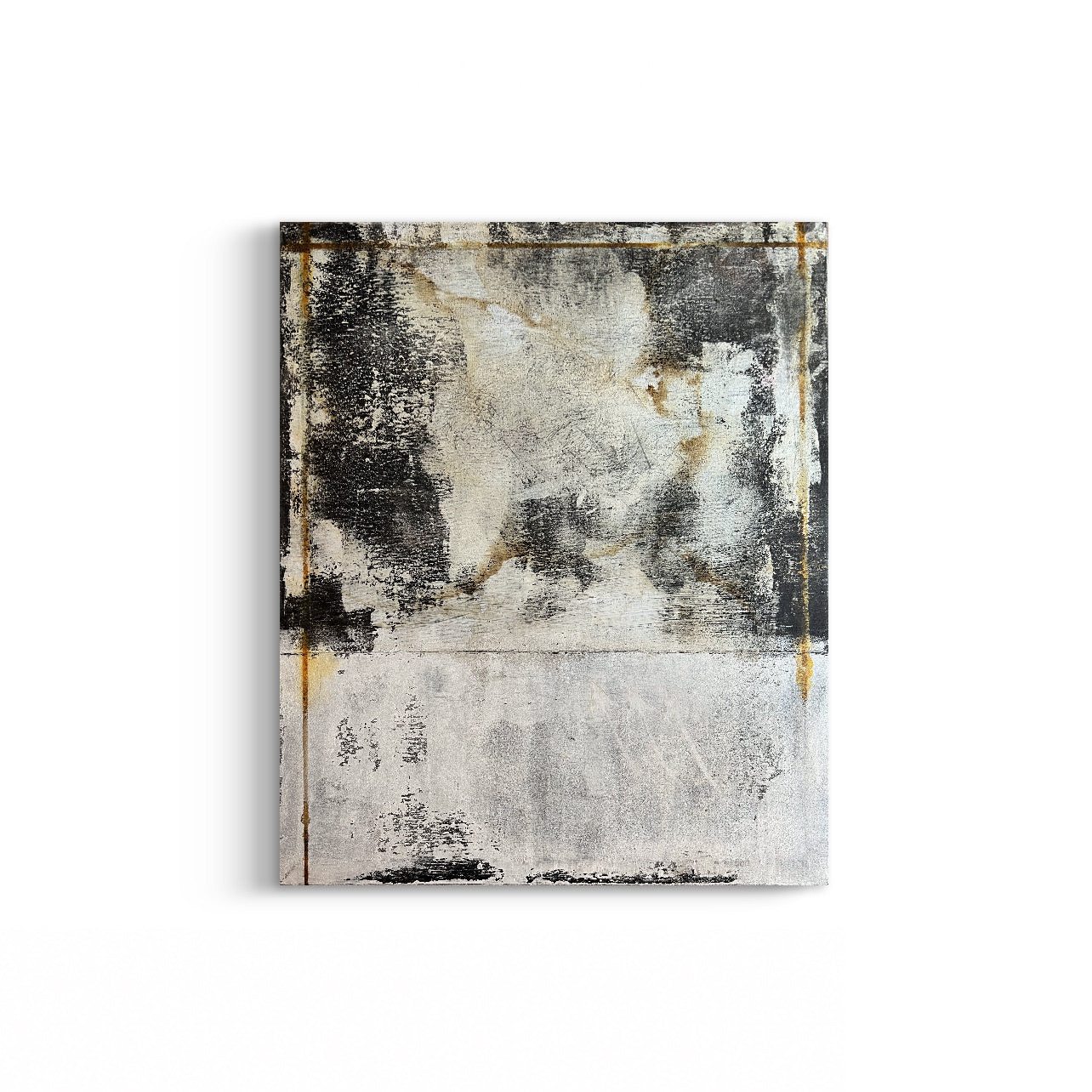 In Transition – Original Architectural White Heavy Textured Painting | 18x15" Deep Profile