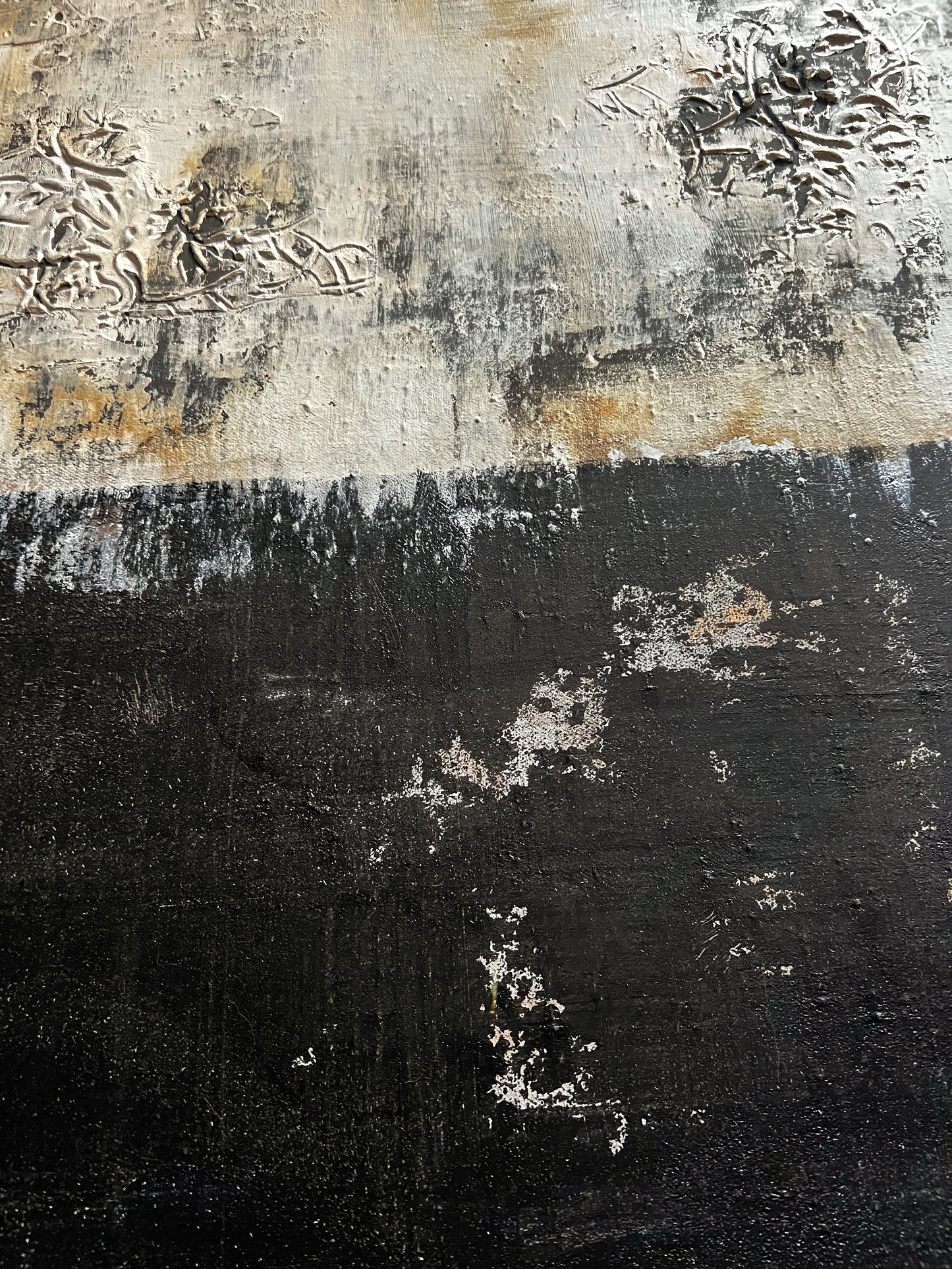 Corrosió de Somnis – Large Barcelona Architecture Inspired Textured Painting | 32x32”