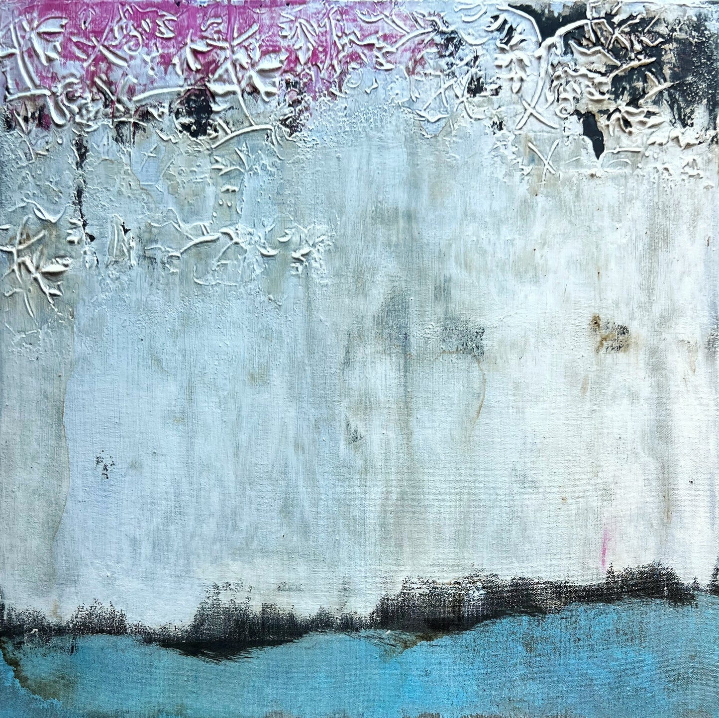 Forgotten Corners – Original Wabi-Sabi Heavy Textured Painting | 20x20"