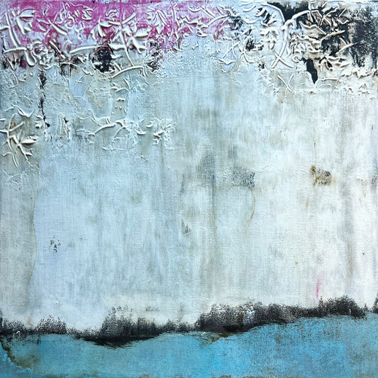 Forgotten Corners – Original Wabi-Sabi Heavy Textured Painting | 20x20"