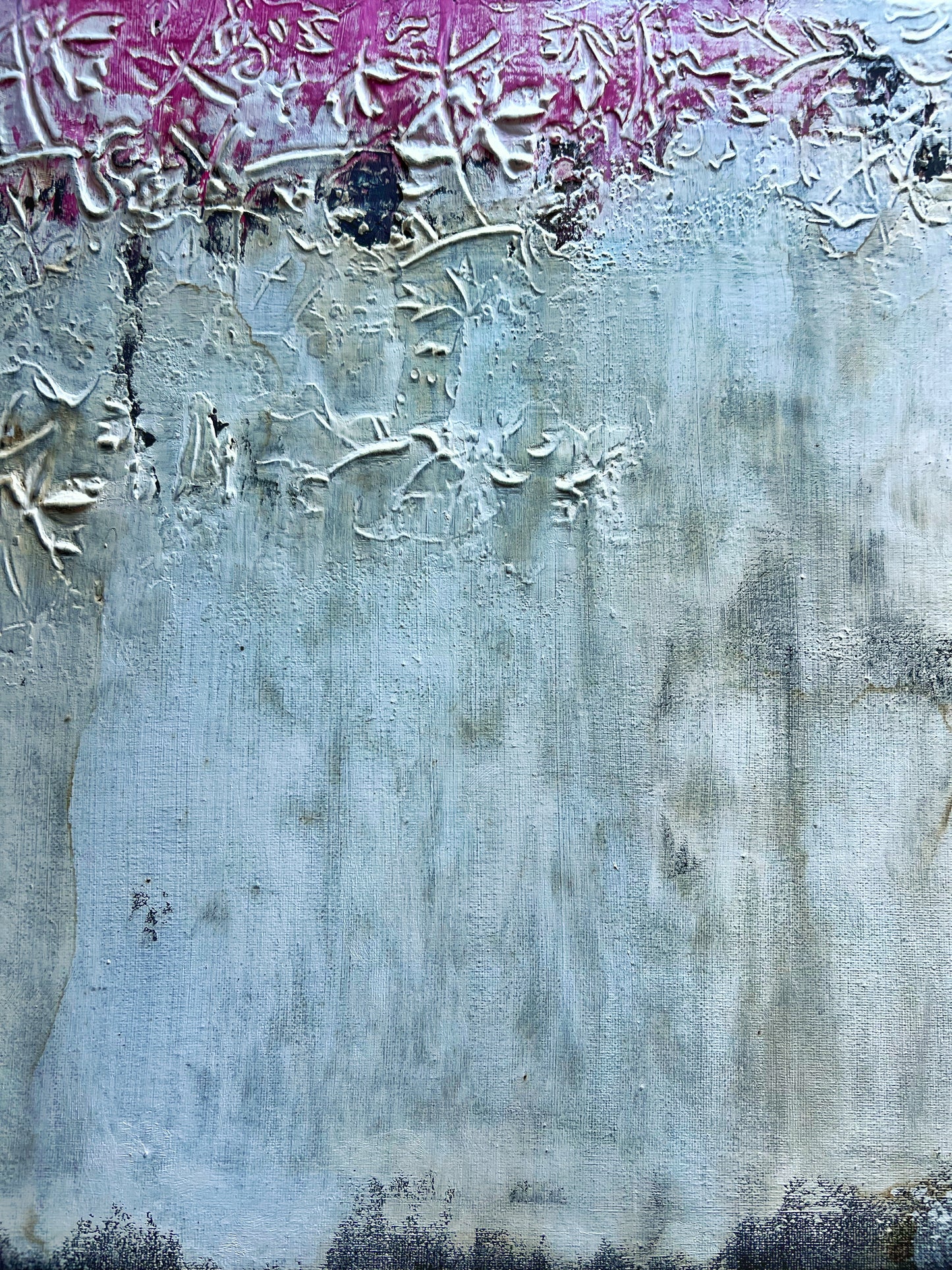 Forgotten Corners – Original Wabi-Sabi Heavy Textured Painting | 20x20"