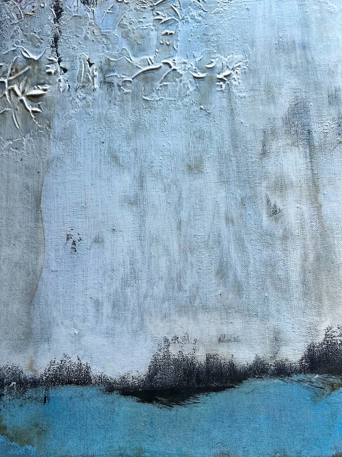 Forgotten Corners – Original Wabi-Sabi Heavy Textured Painting | 20x20"