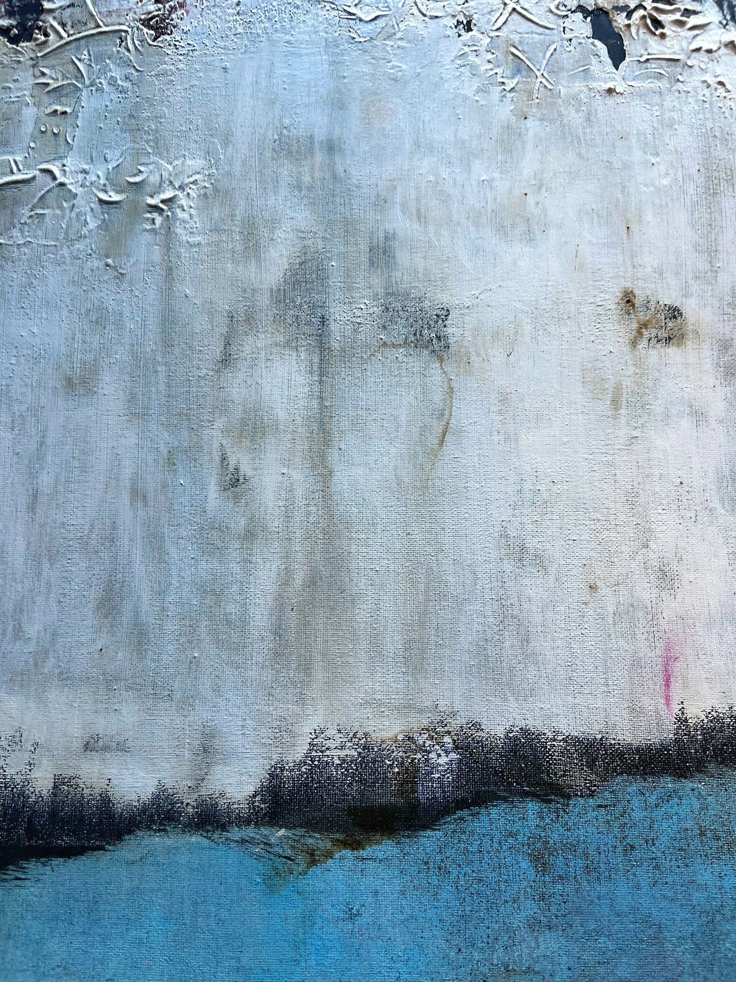 Forgotten Corners – Original Wabi-Sabi Heavy Textured Painting | 20x20"