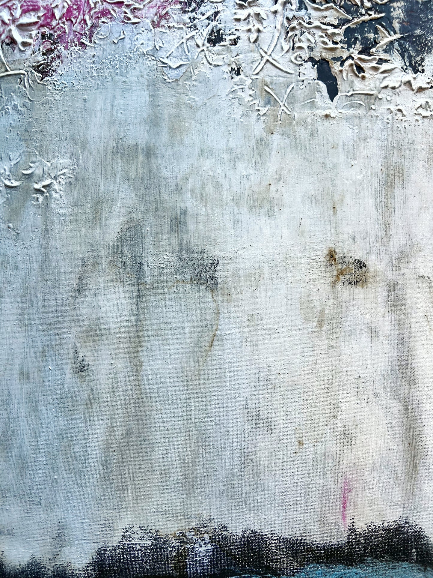 Forgotten Corners – Original Wabi-Sabi Heavy Textured Painting | 20x20"