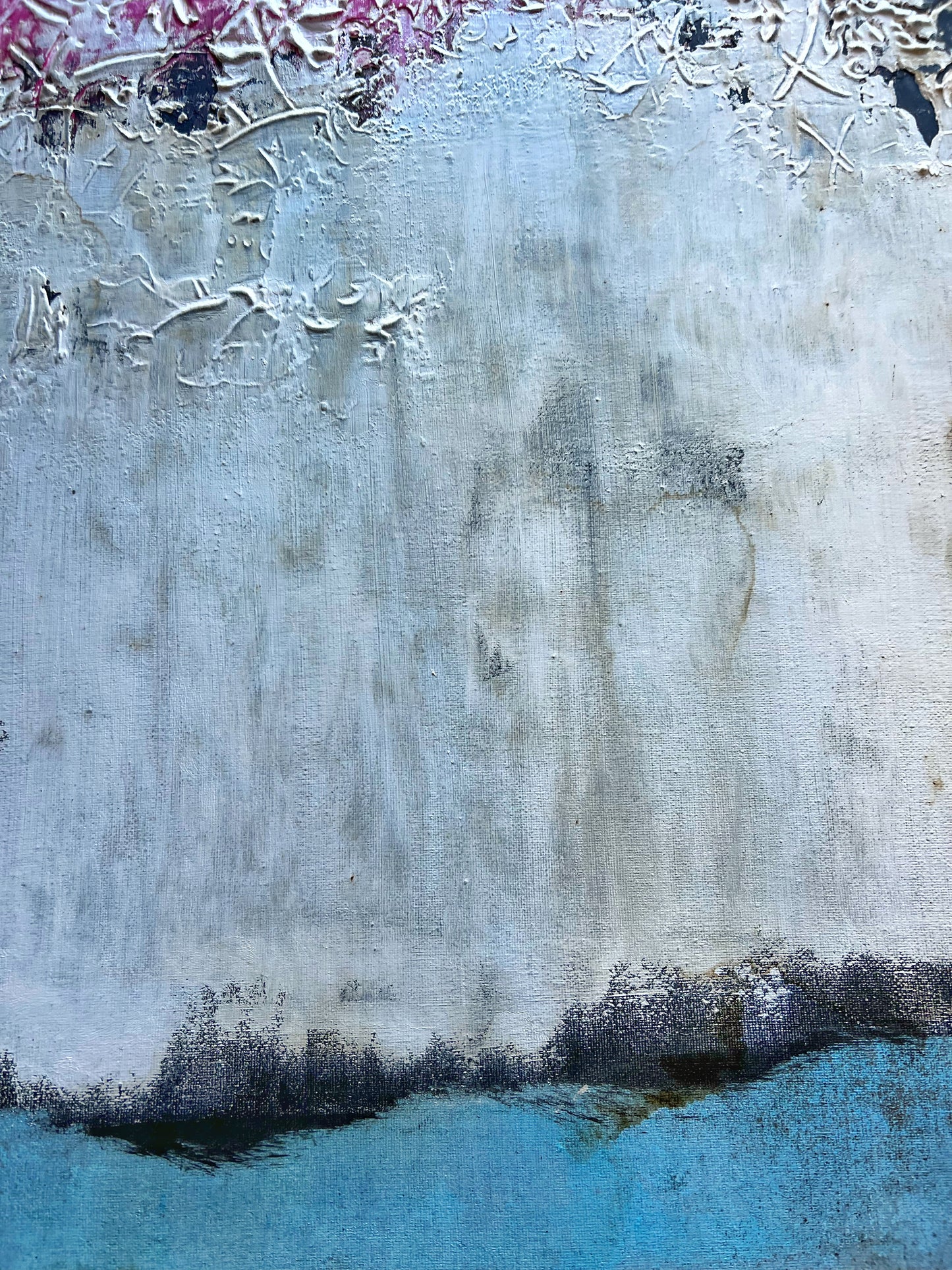 Forgotten Corners – Original Wabi-Sabi Heavy Textured Painting | 20x20"