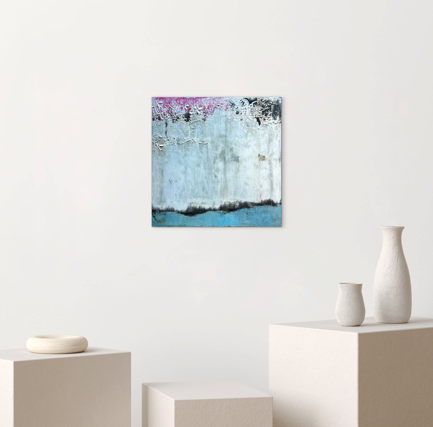 Forgotten Corners – Original Wabi-Sabi Heavy Textured Painting | 20x20"