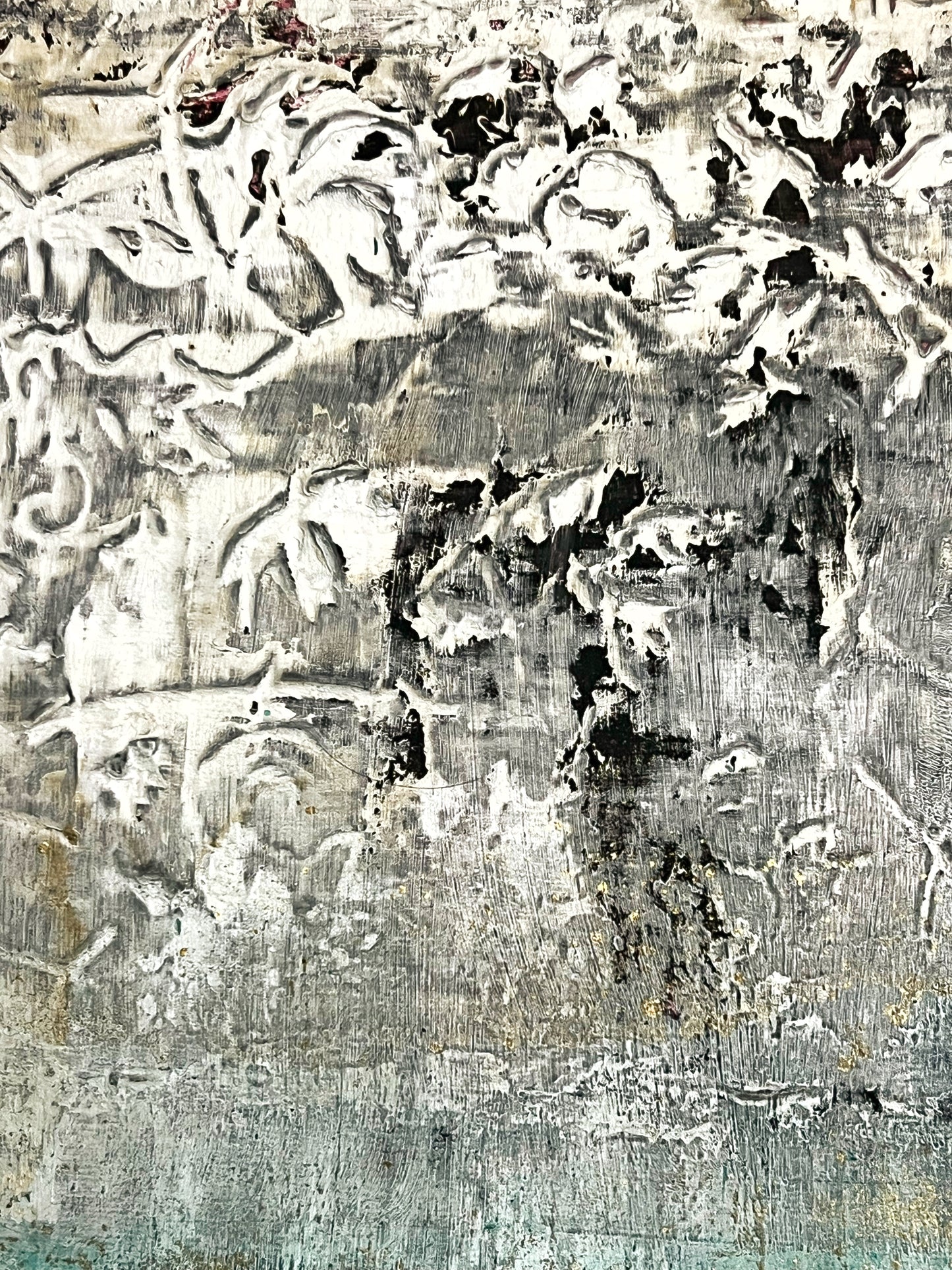 Fragment d'Eternitat – Original Wabi-Sabi Earthy Textured Painting | 12x12"
