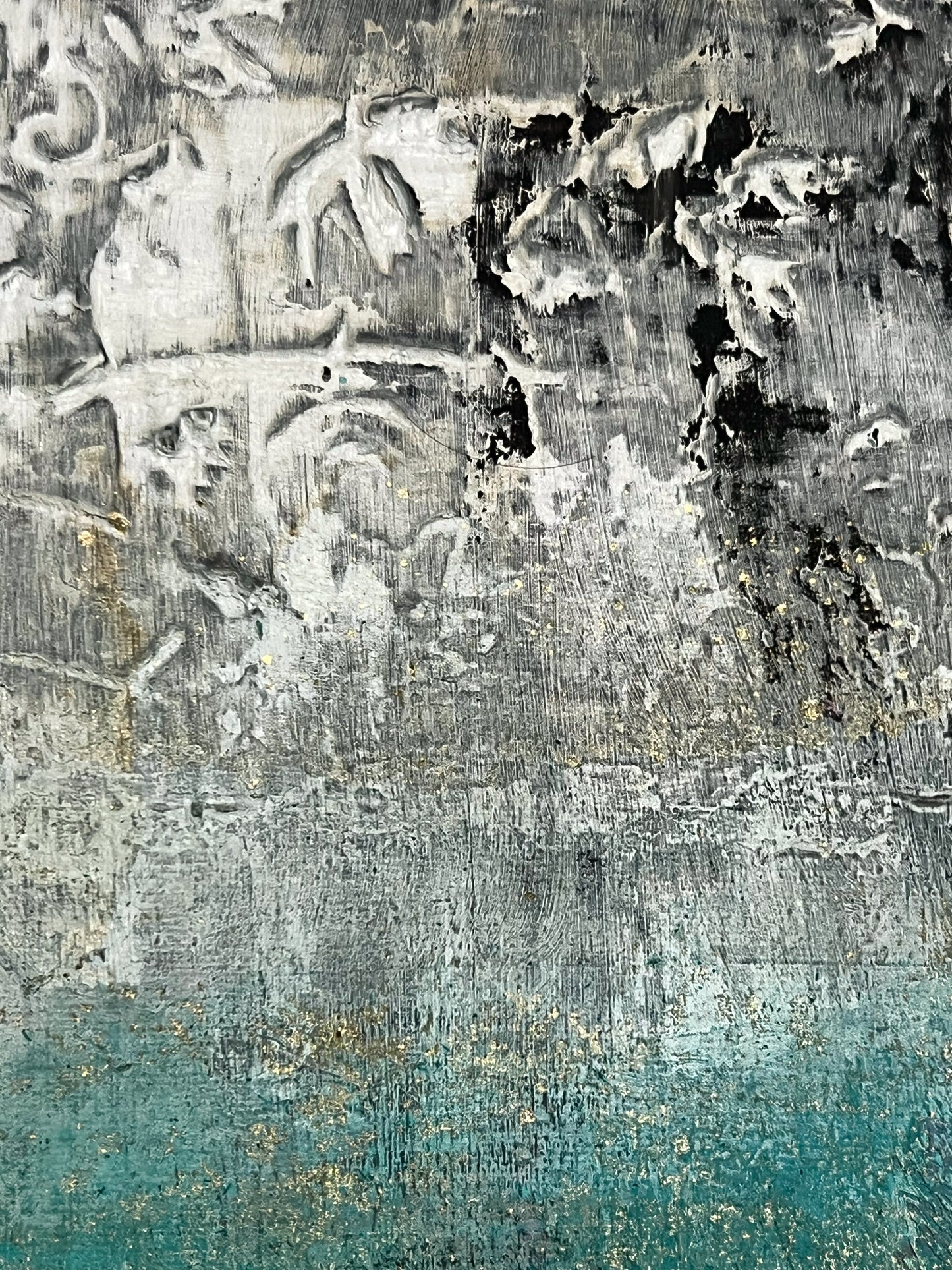 Fragment d'Eternitat – Original Wabi-Sabi Earthy Textured Painting | 12x12"