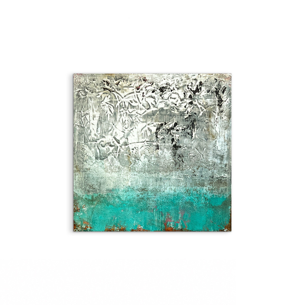 Fragment d'Eternitat – Original Wabi-Sabi Earthy Textured Painting | 12x12"