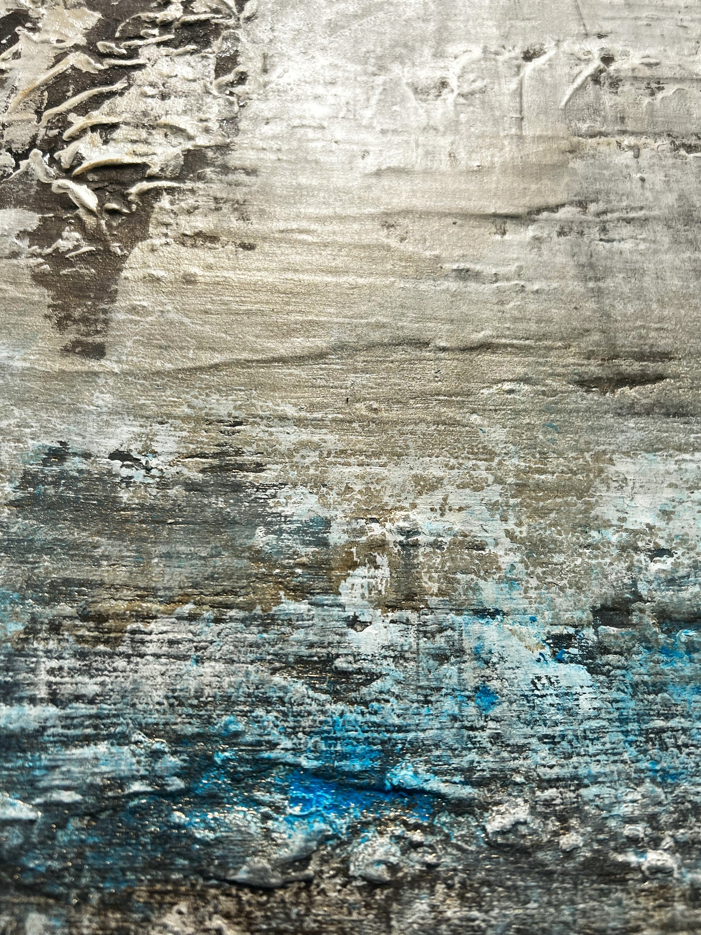 Veus del Passat Original Textured Abstract Painting  |  15.0" × 18.1"