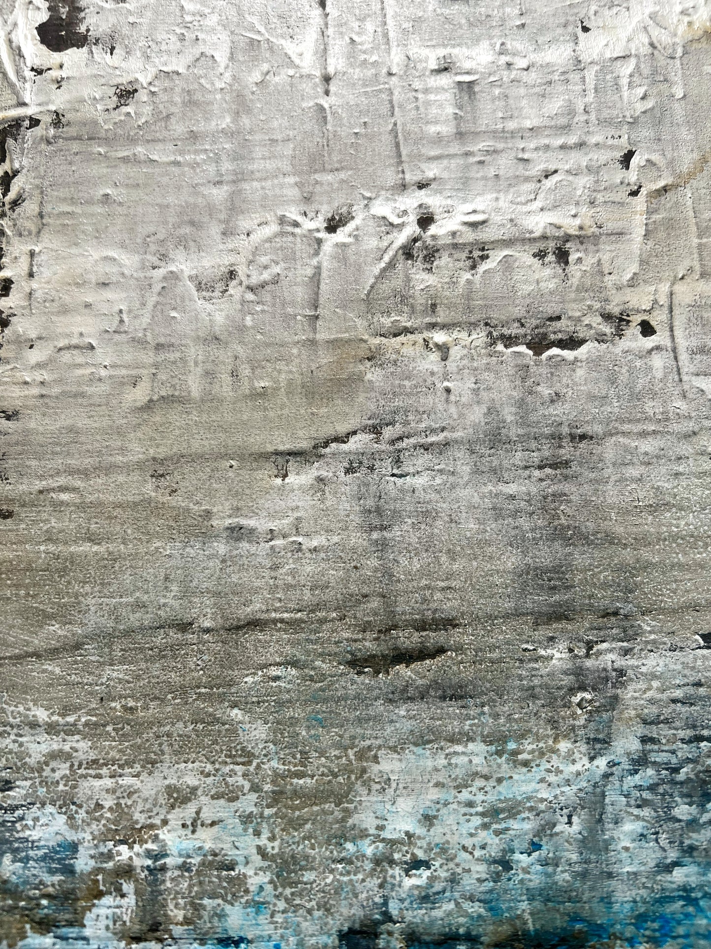 Veus del Passat Original Textured Abstract Painting  |  15.0" × 18.1"