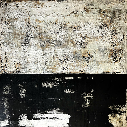 Organic Pulse – Large Earthy Wabi-Sabi Textured Painting | 32x32”