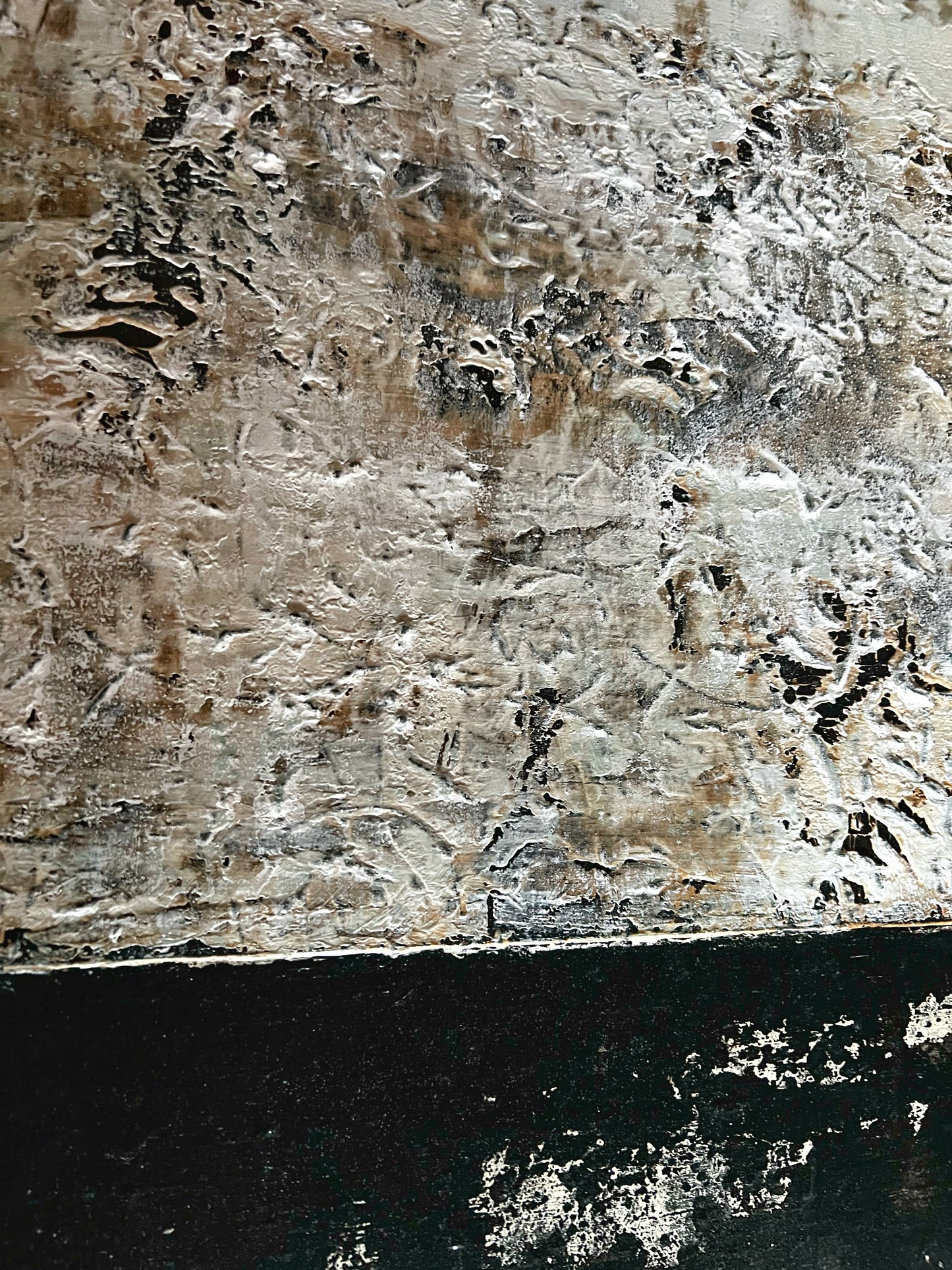 Organic Pulse – Large Earthy Wabi-Sabi Textured Painting | 32x32”