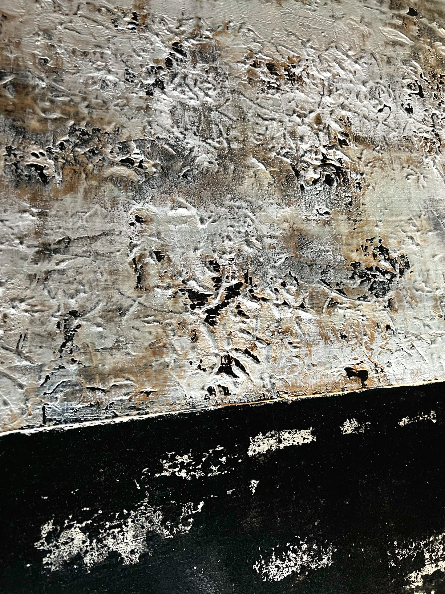 Organic Pulse – Large Earthy Wabi-Sabi Textured Painting | 32x32”