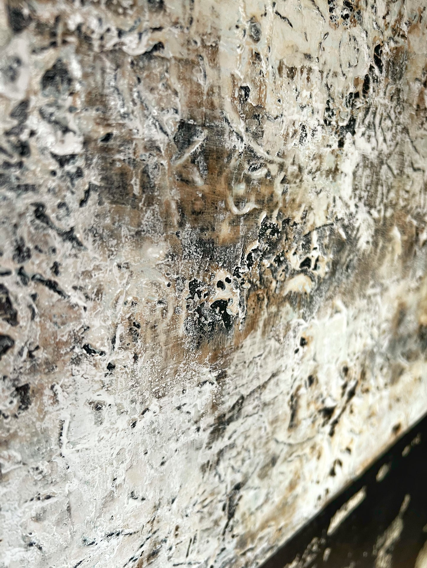 Organic Pulse – Large Earthy Wabi-Sabi Textured Painting | 32x32”