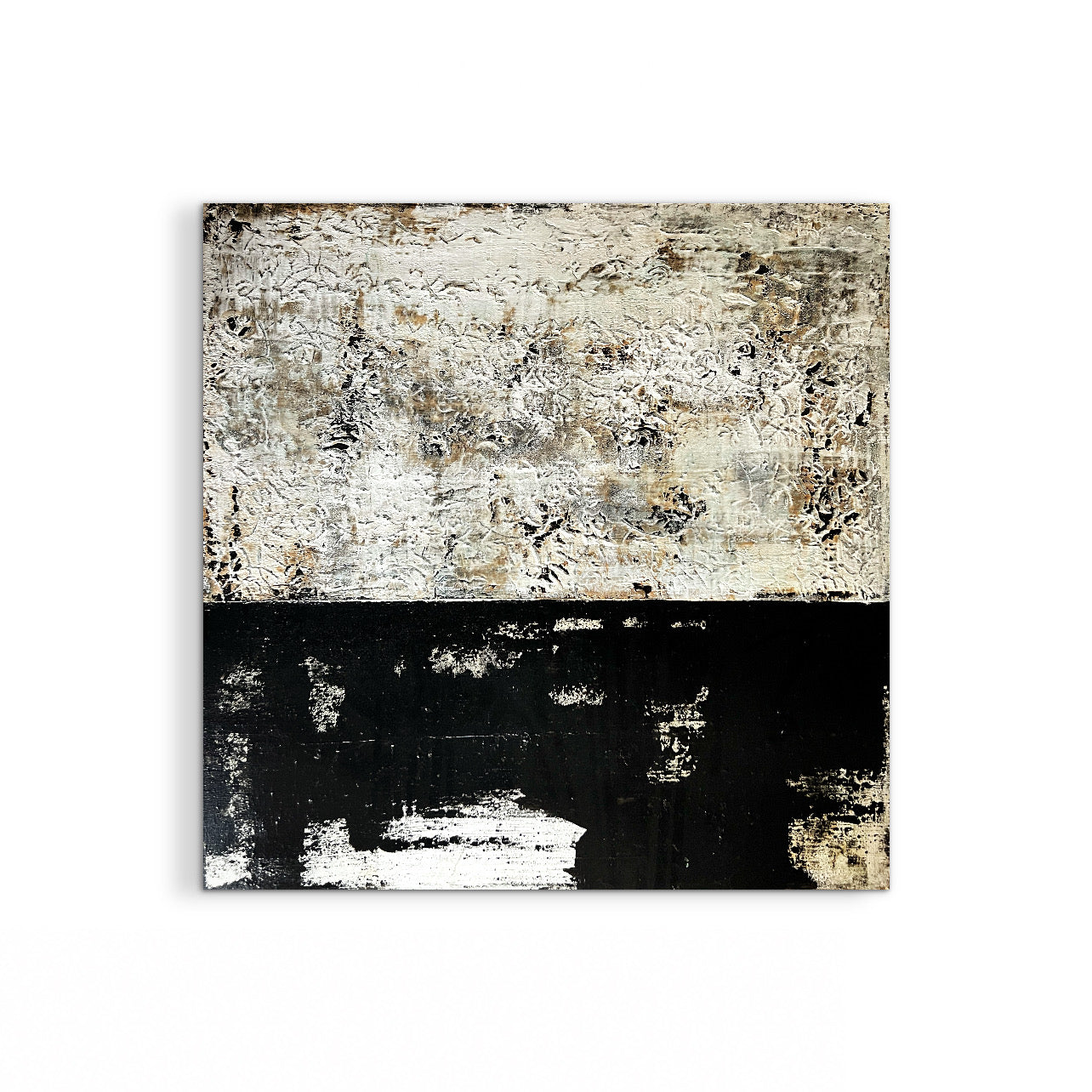 Organic Pulse – Large Earthy Wabi-Sabi Textured Painting | 32x32”