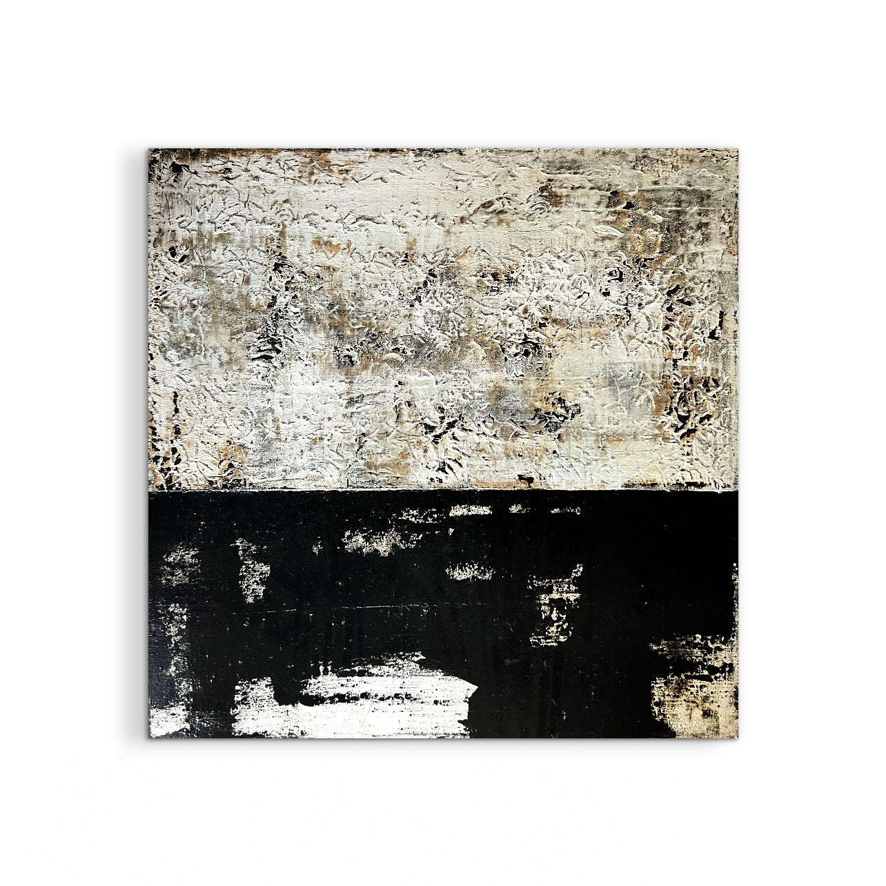 Organic Pulse – Large Earthy Wabi-Sabi Textured Painting | 32x32”
