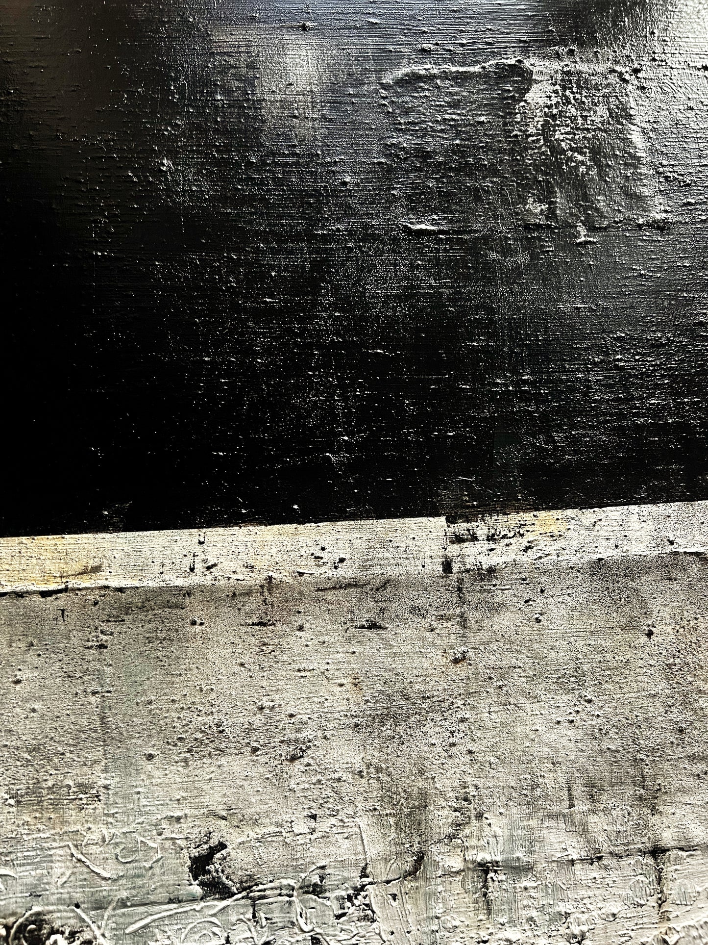 Record Trencat – Large Barcelona Modernism Architectural Textured Painting | 40x32”